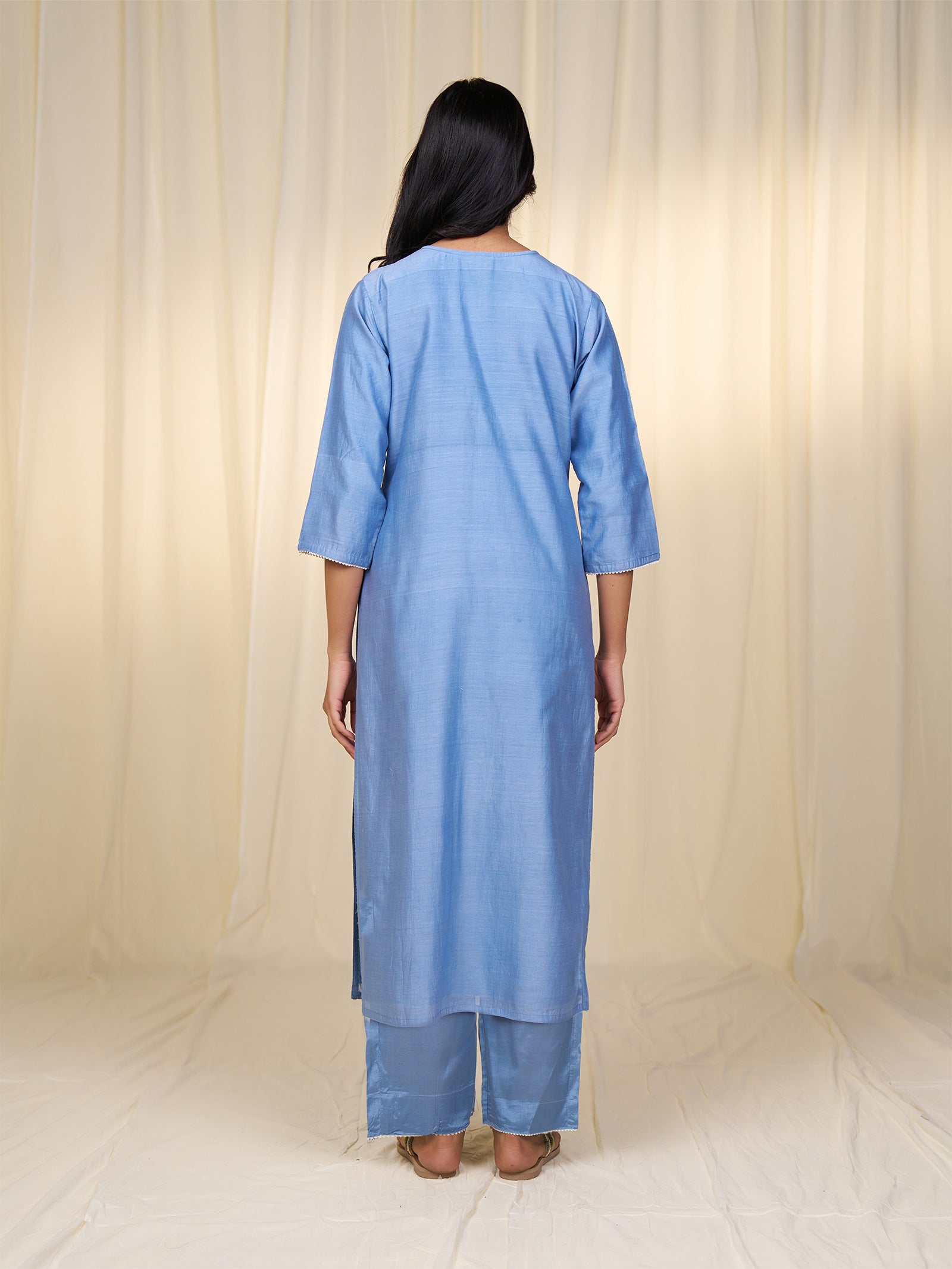 Nilgiri Chanderi Kurta