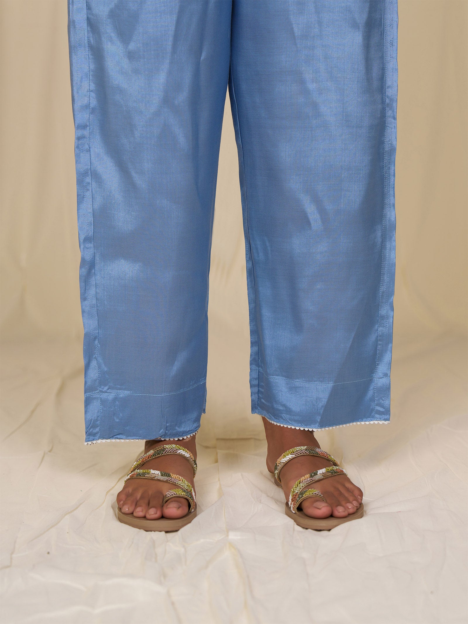 Nilgiri Bamboo Silk Straight Pants