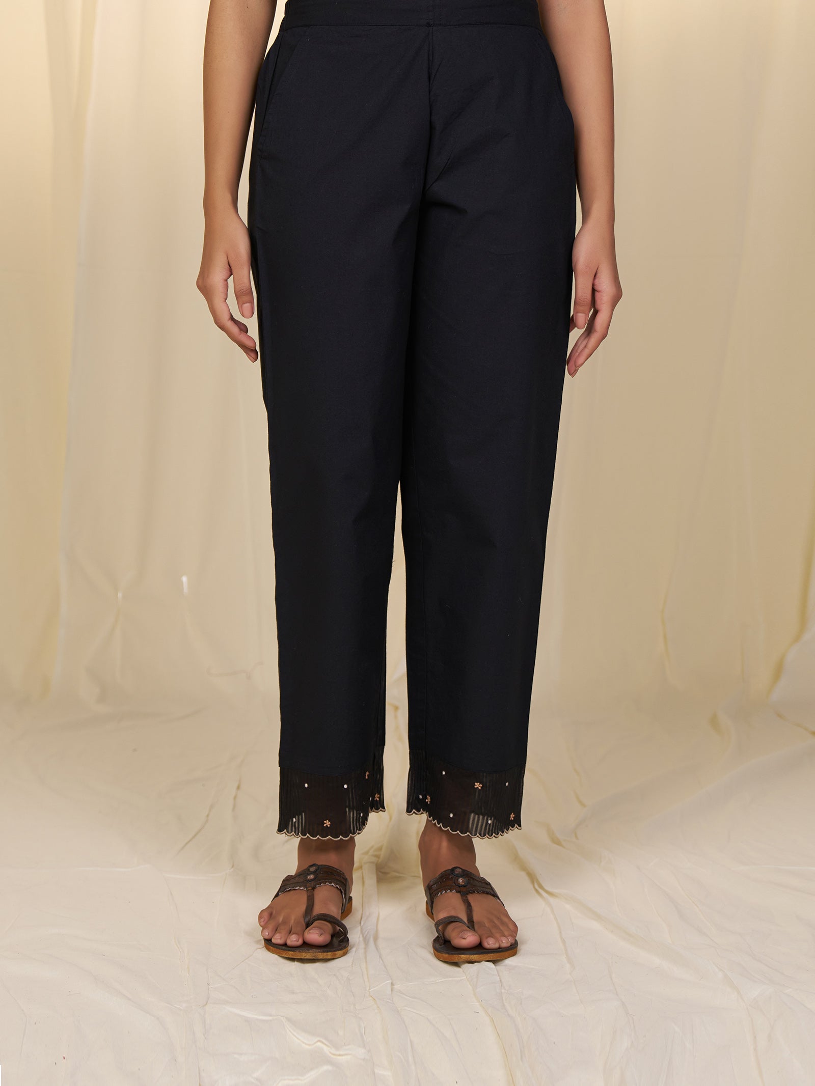 Eclipse Cotton Straight Pants