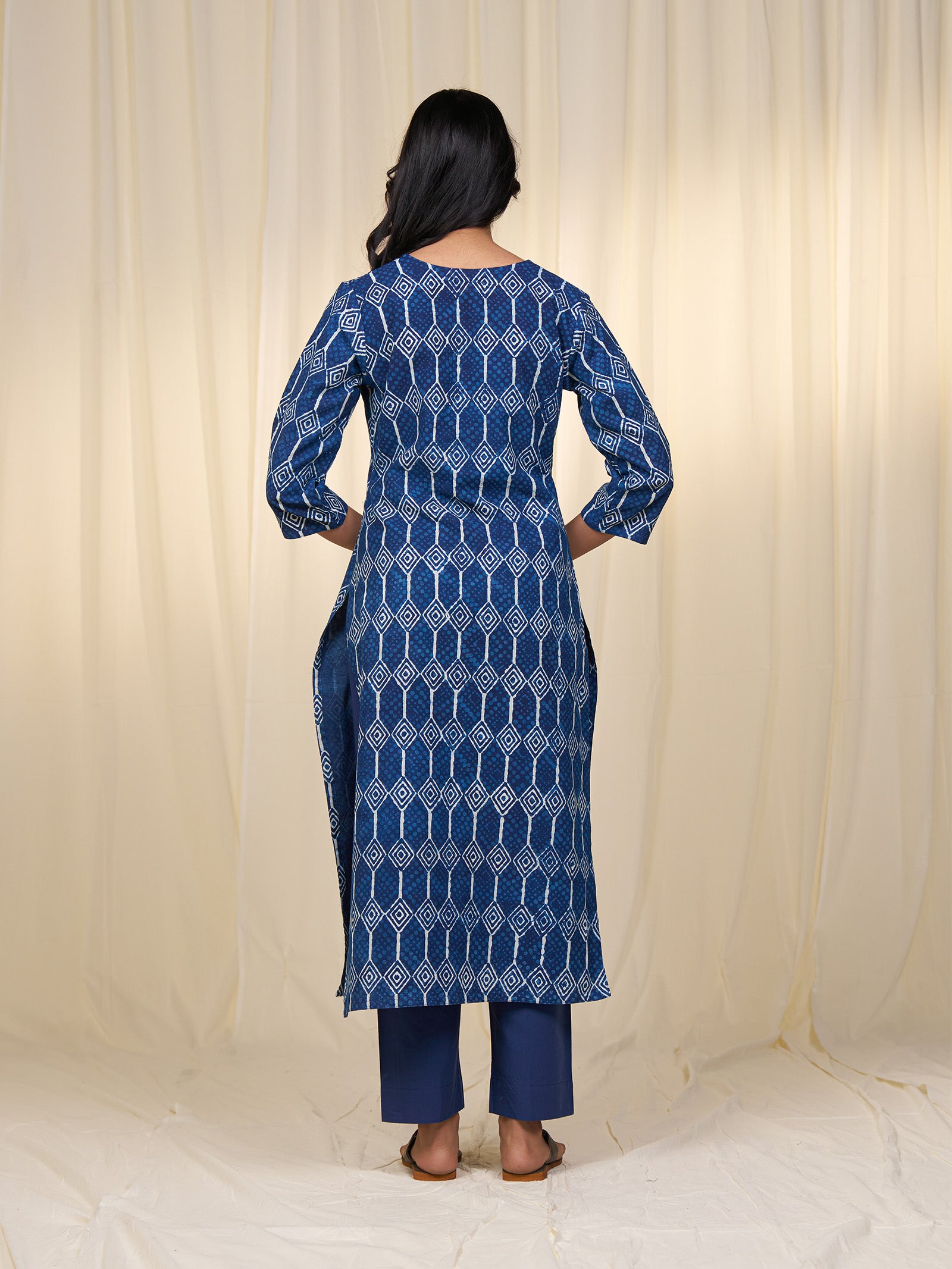 Indigo Twill Kurta