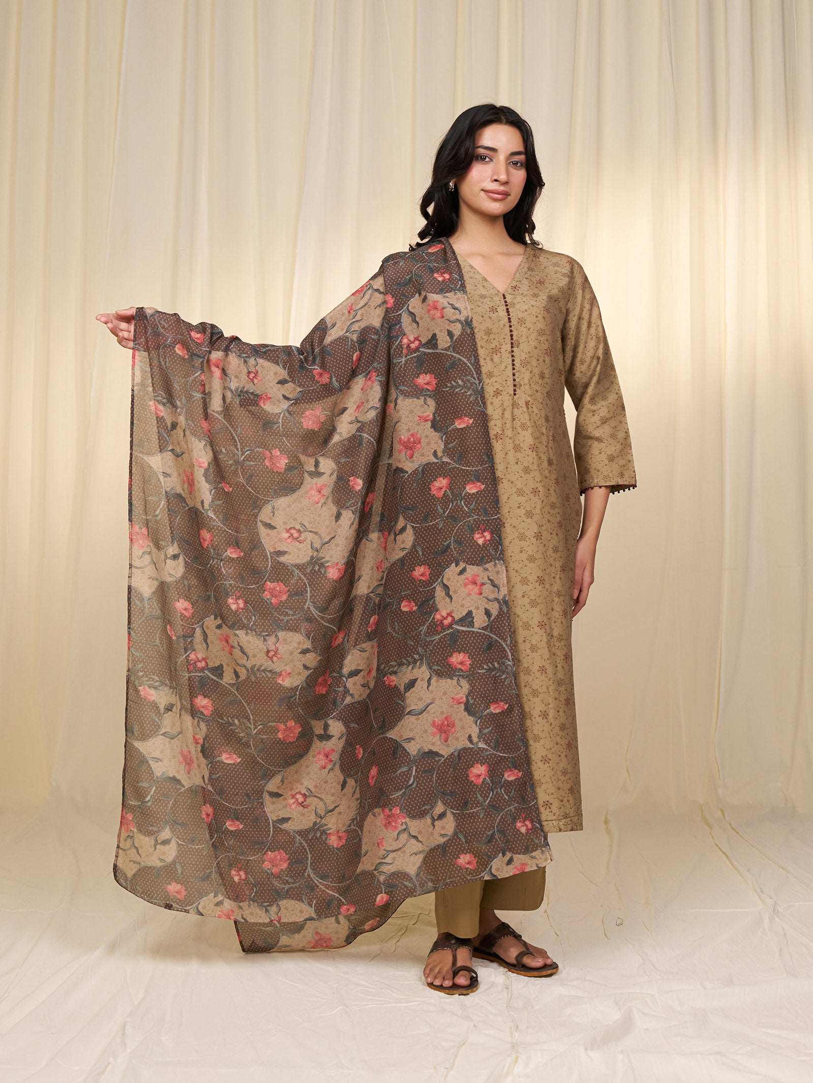 Cocoa Roots Chanderi Dupatta