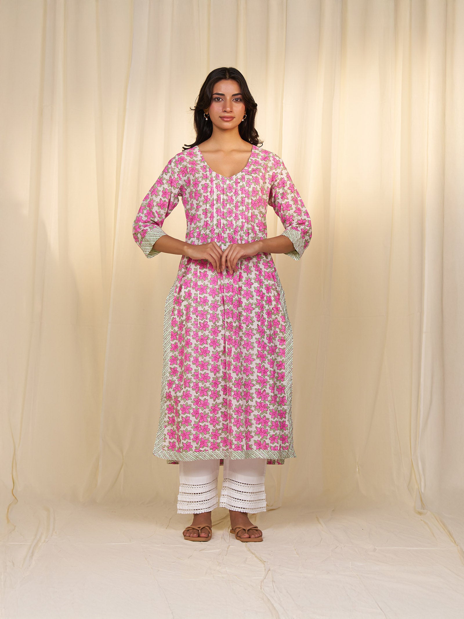 Polo Season Magenta Cotton Kurta