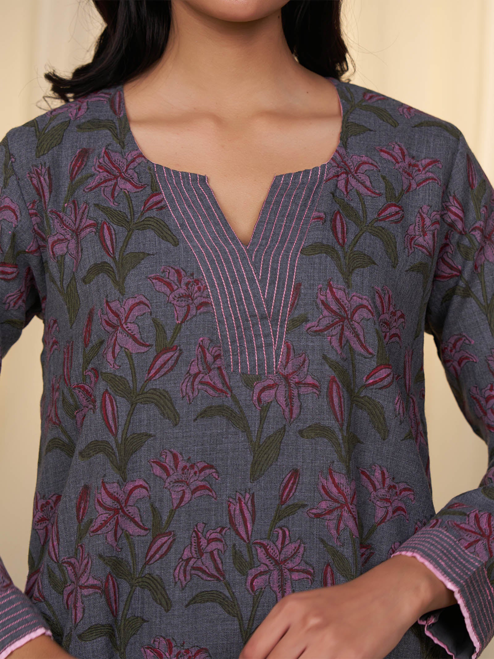 Lilies Wool Kurta