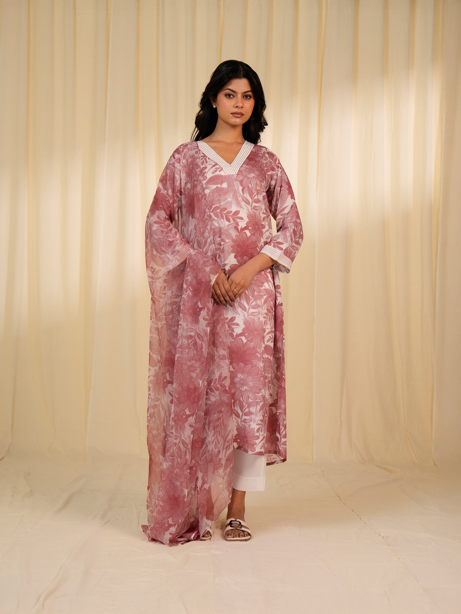 Bloom Garden Chiffon Dupatta