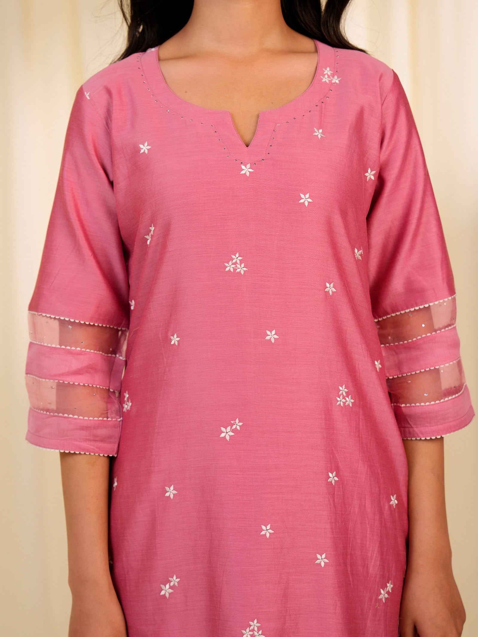 Nawabi Bahar Chanderi Kurta