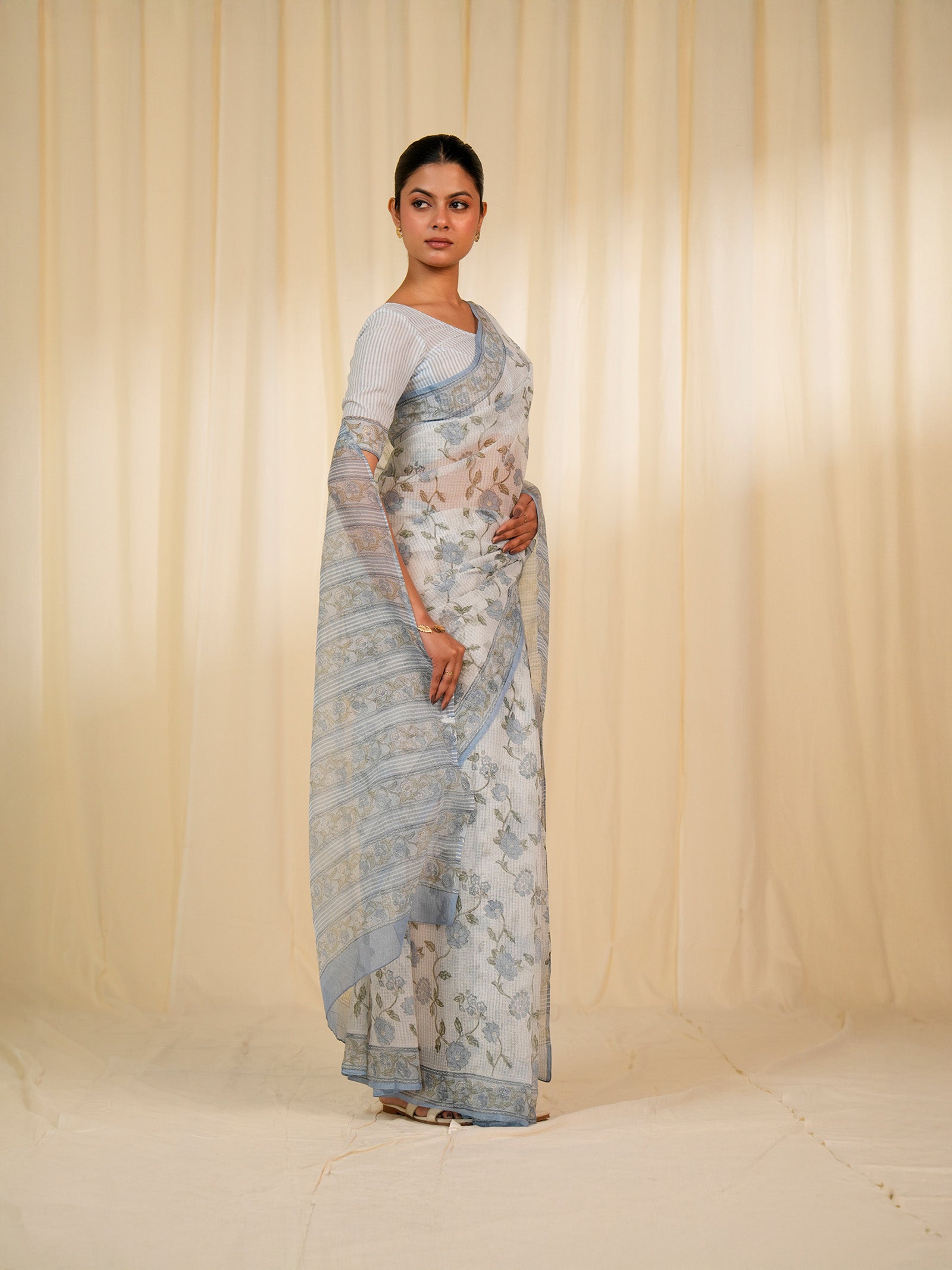 Icy Thread Kota Saree