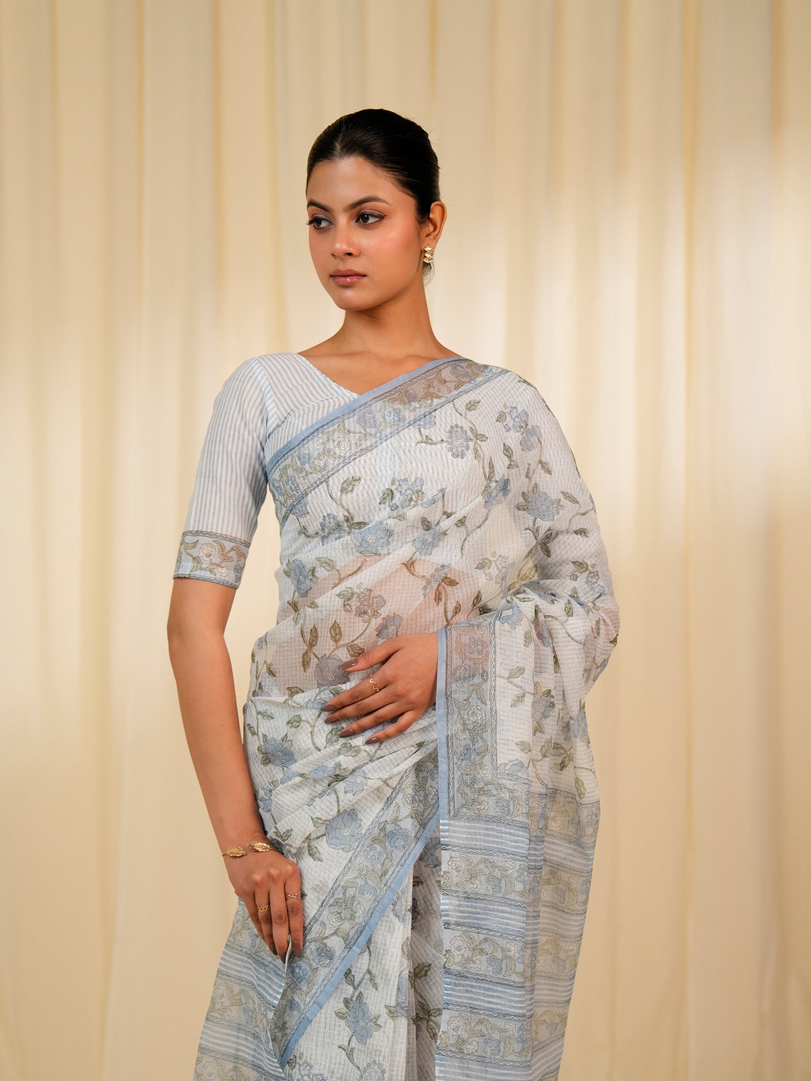 Icy Thread Kota Saree