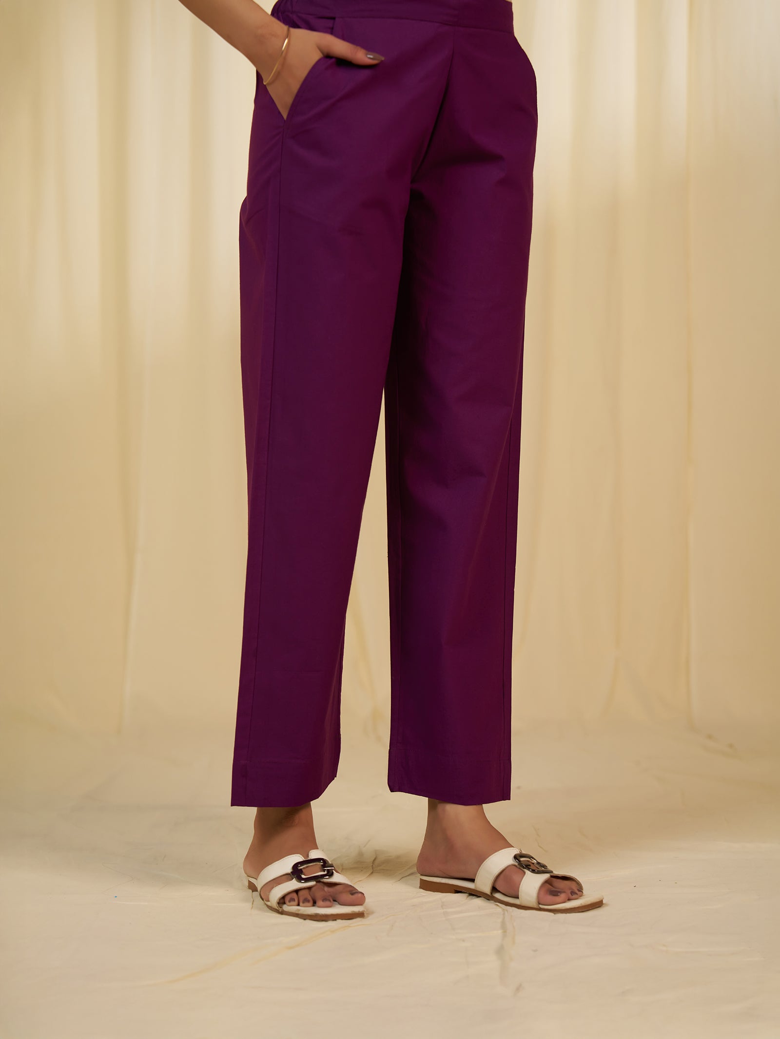 Cosmic Cotton Straight Pants