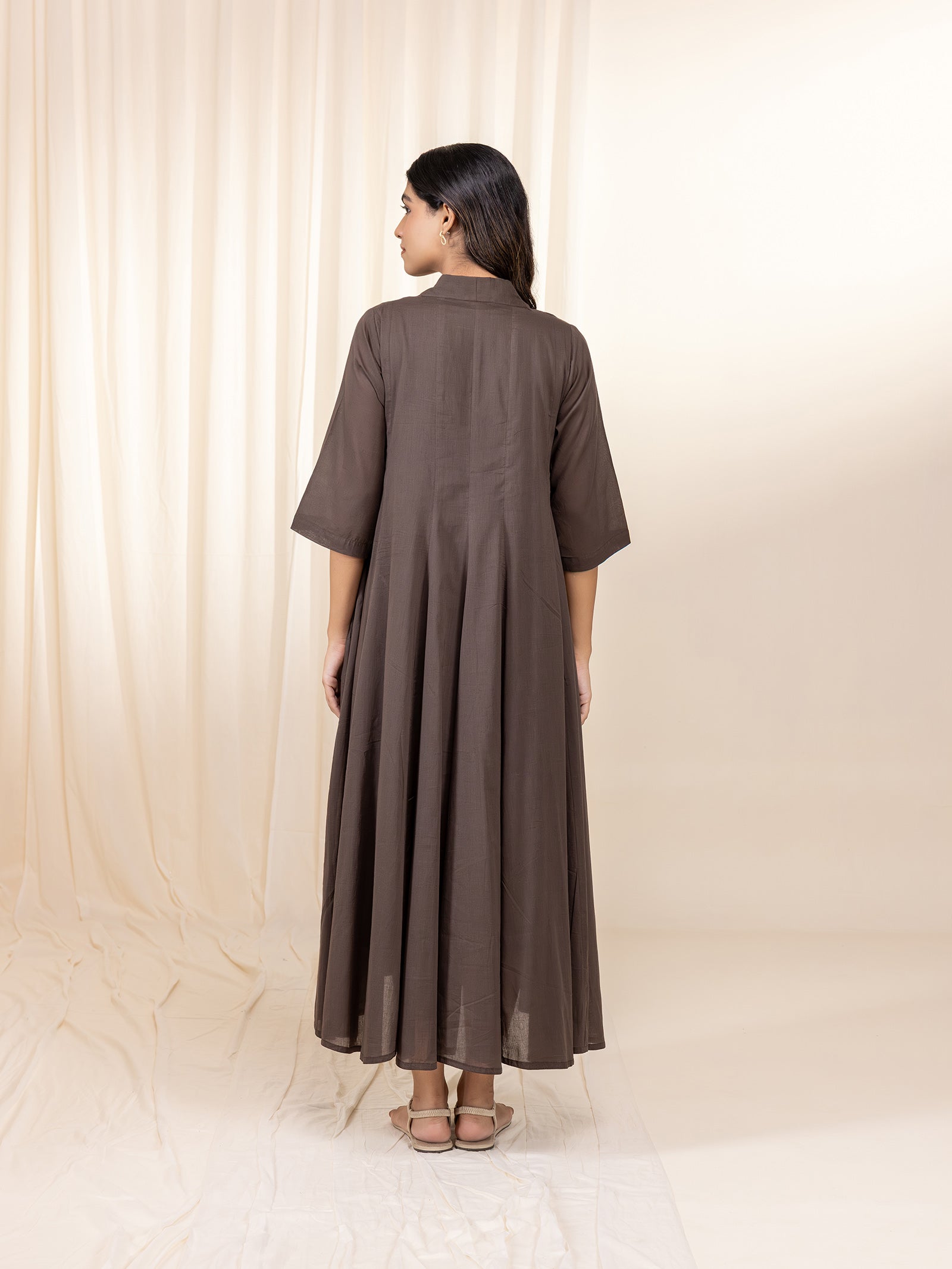 Dark Chocolate Voile Dress