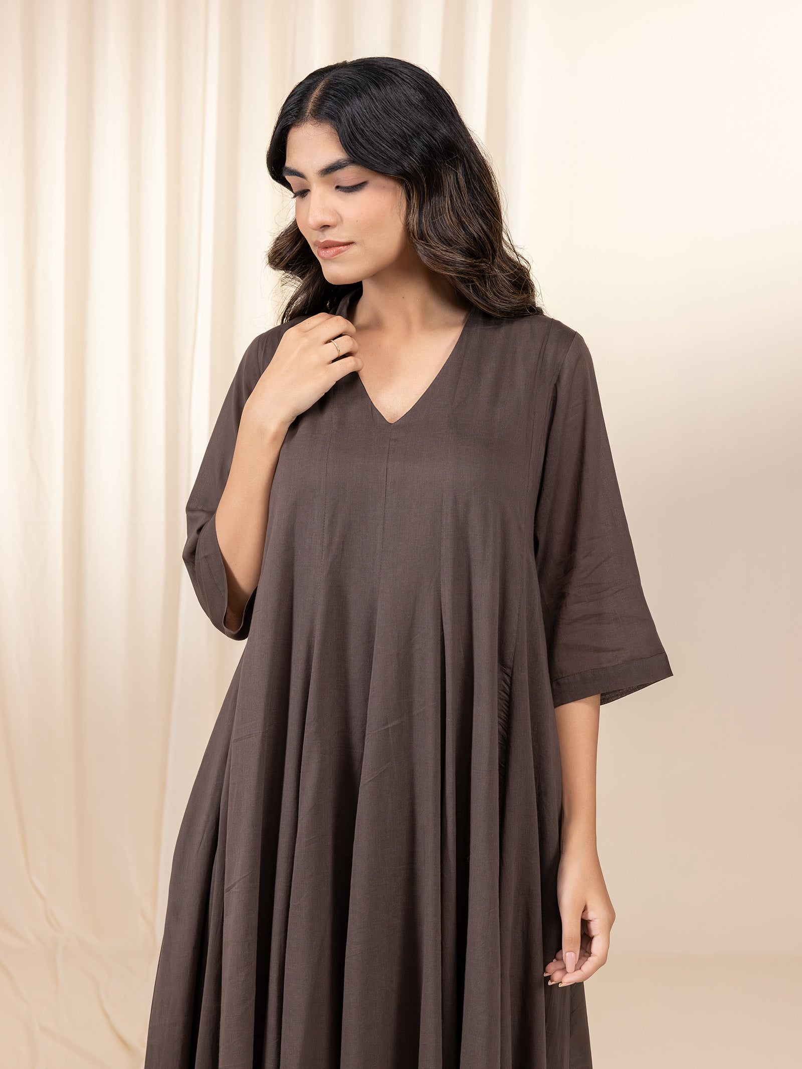Dark Chocolate Voile Dress