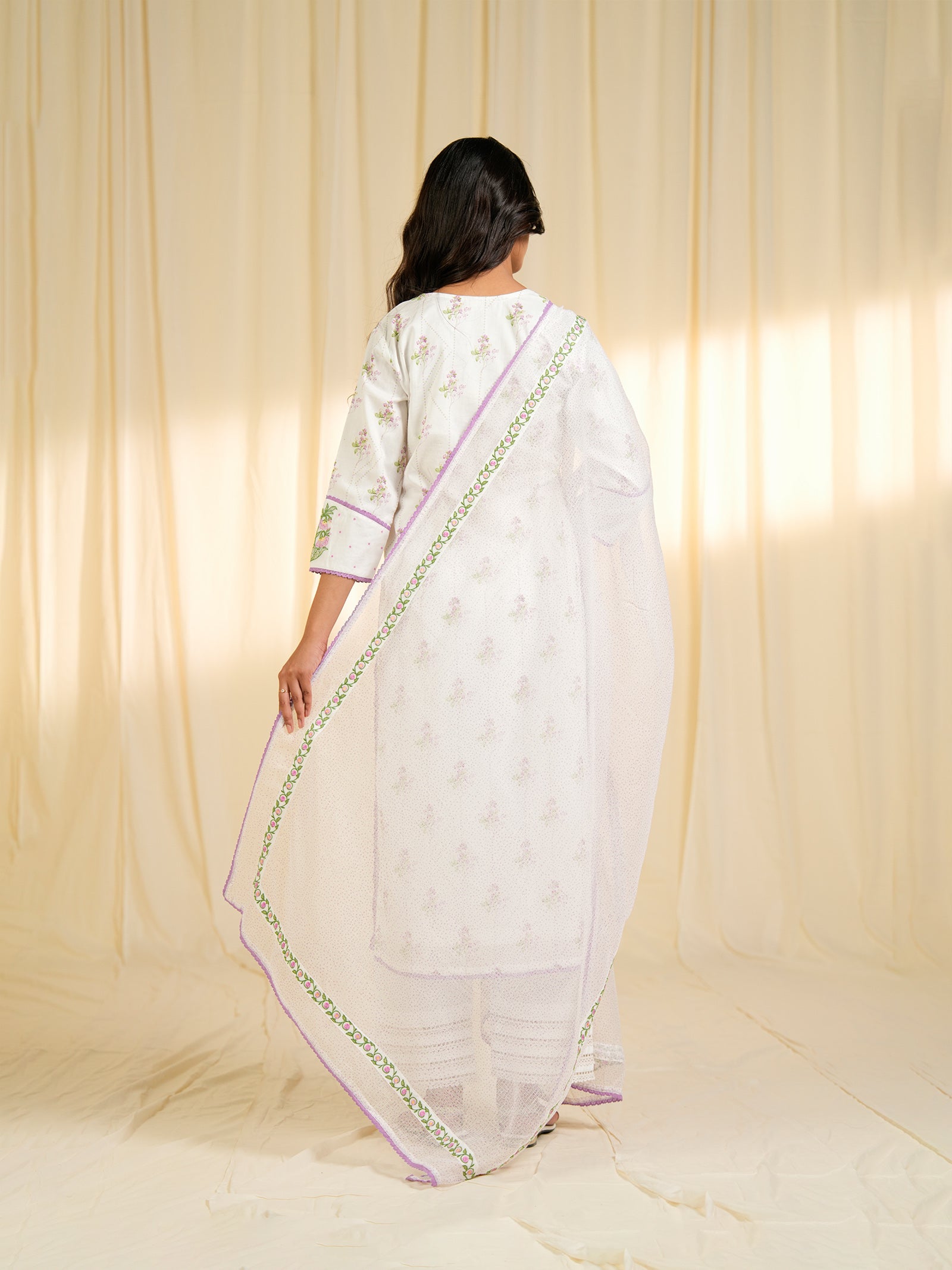 Dorothy Lavender Kota Dupatta