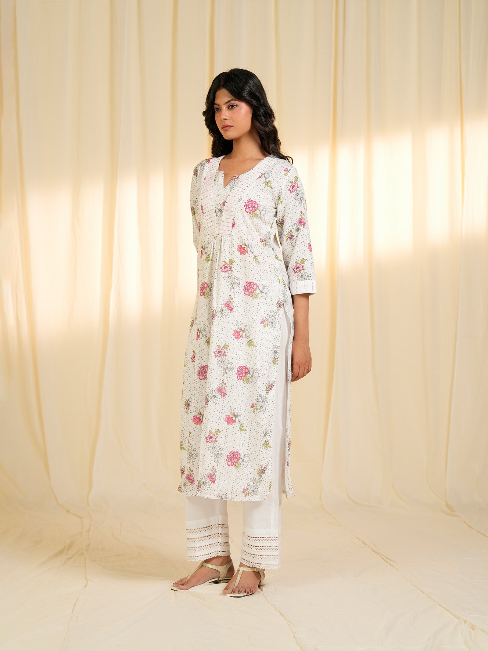 Dorothy Pink Valley Voile Kurta