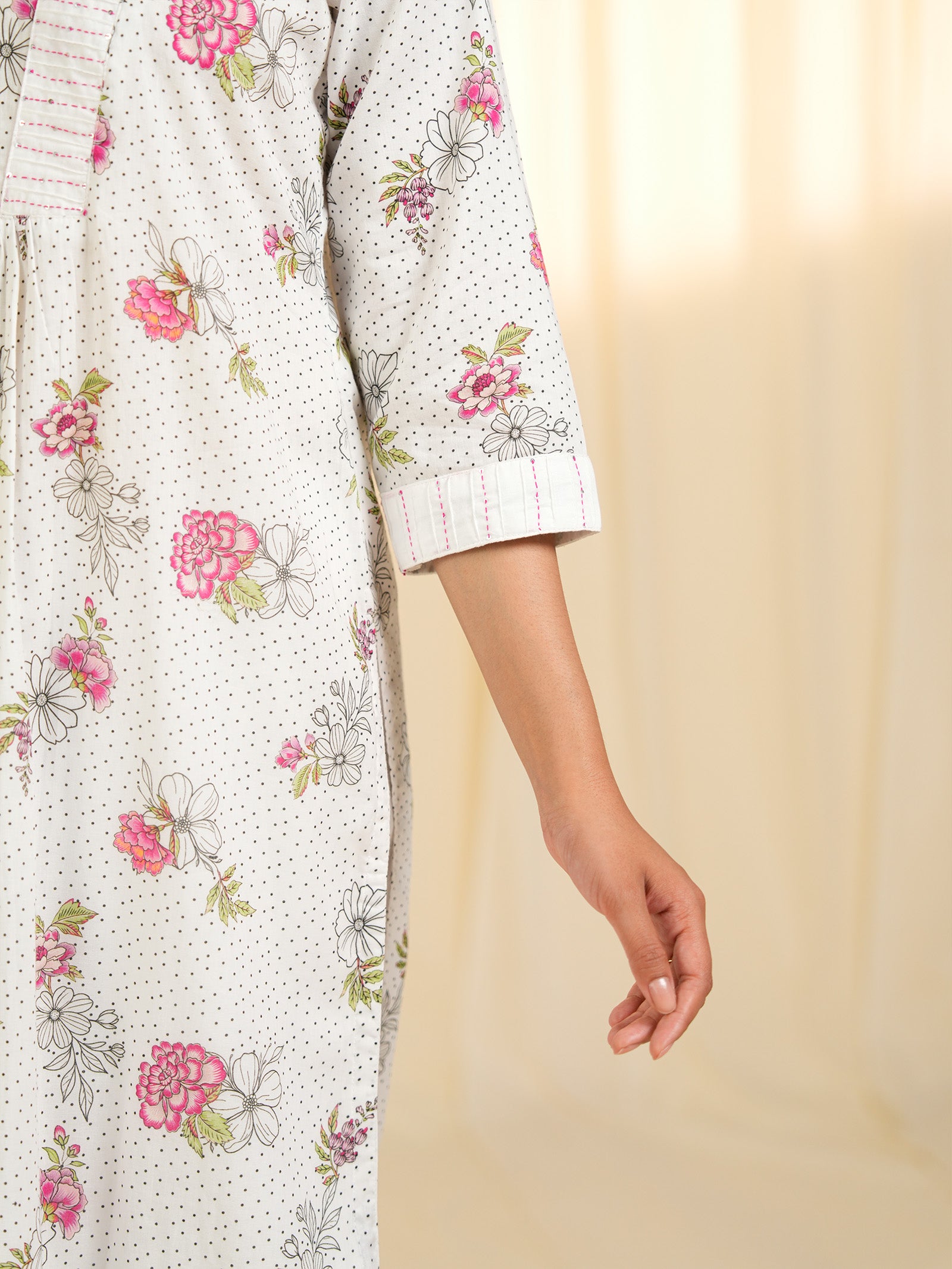 Dorothy Pink Valley Voile Kurta