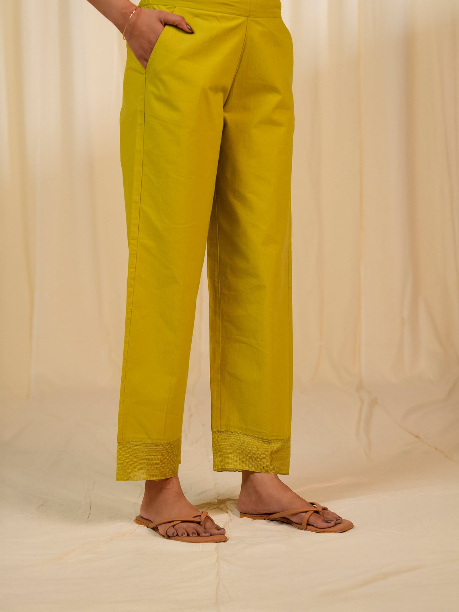 Eden Cotton Straight Pants