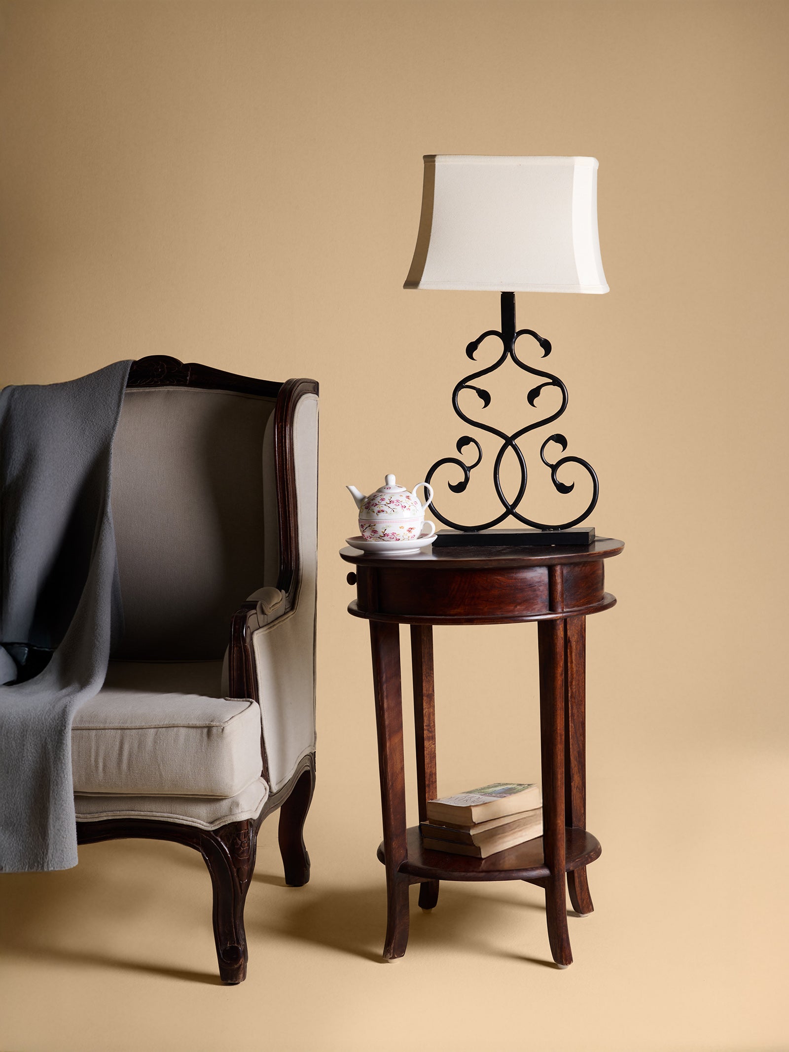 Etosha Iron Lamp Stand & Shade