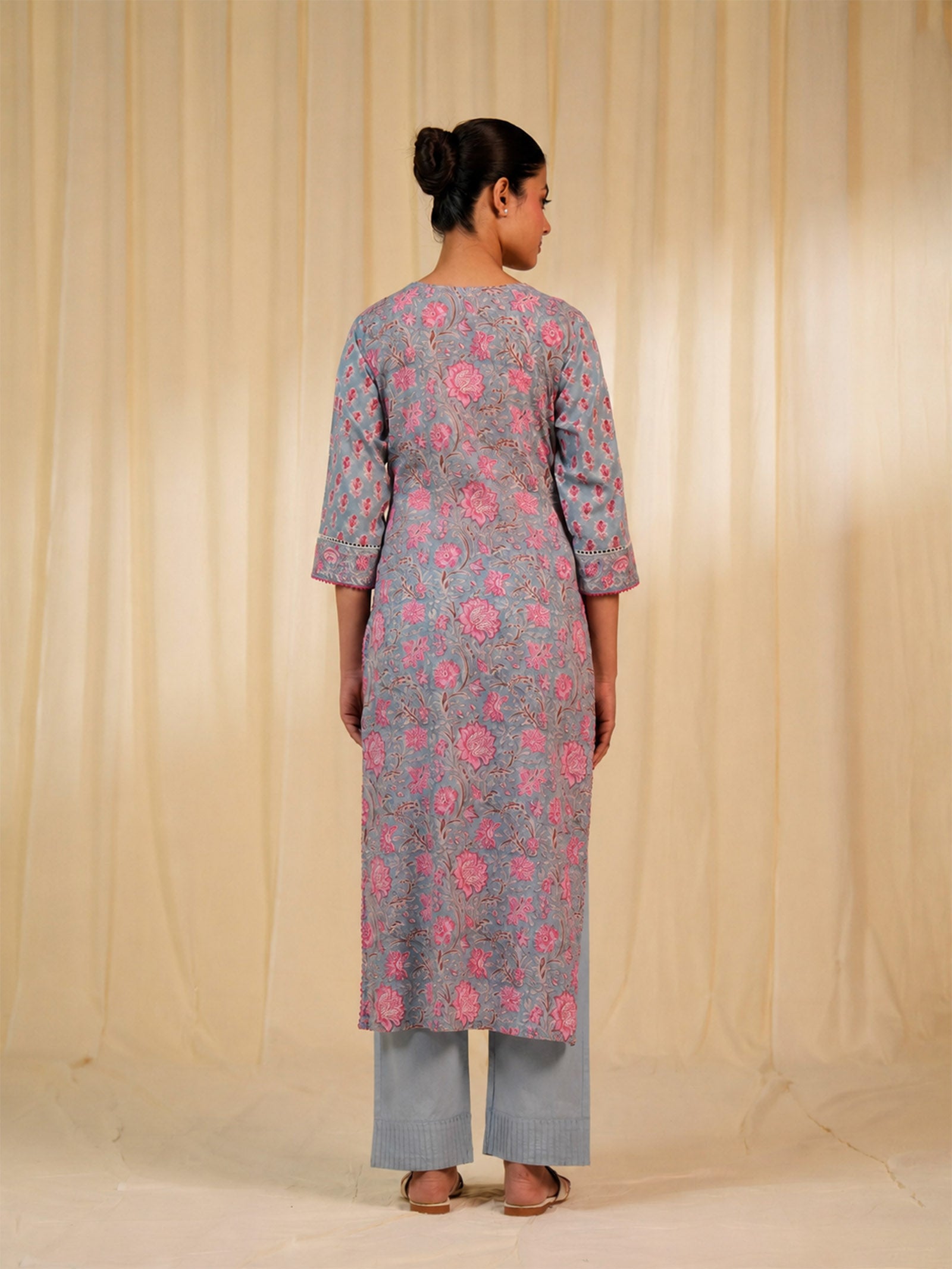 Faguni Jaal Cotton Kurta
