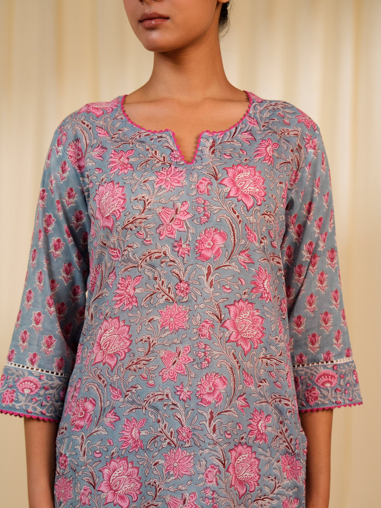 Faguni Jaal Cotton Kurta