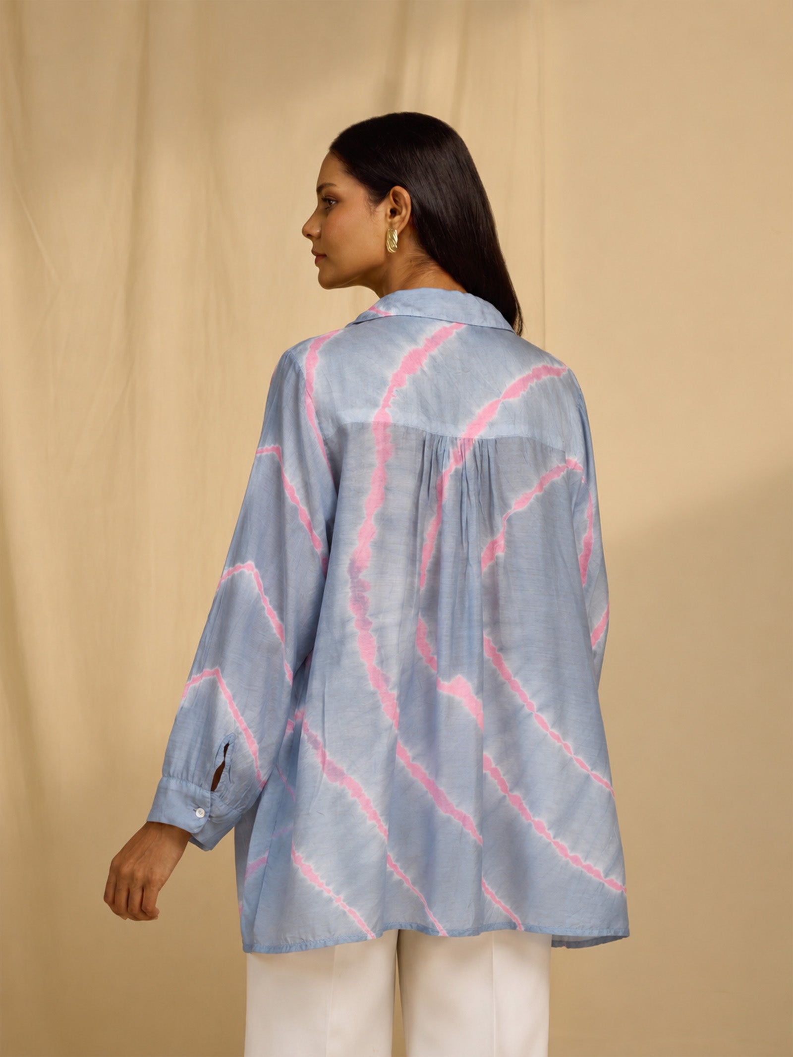 Faguni Tie N Dye Viscose Silk Shirt