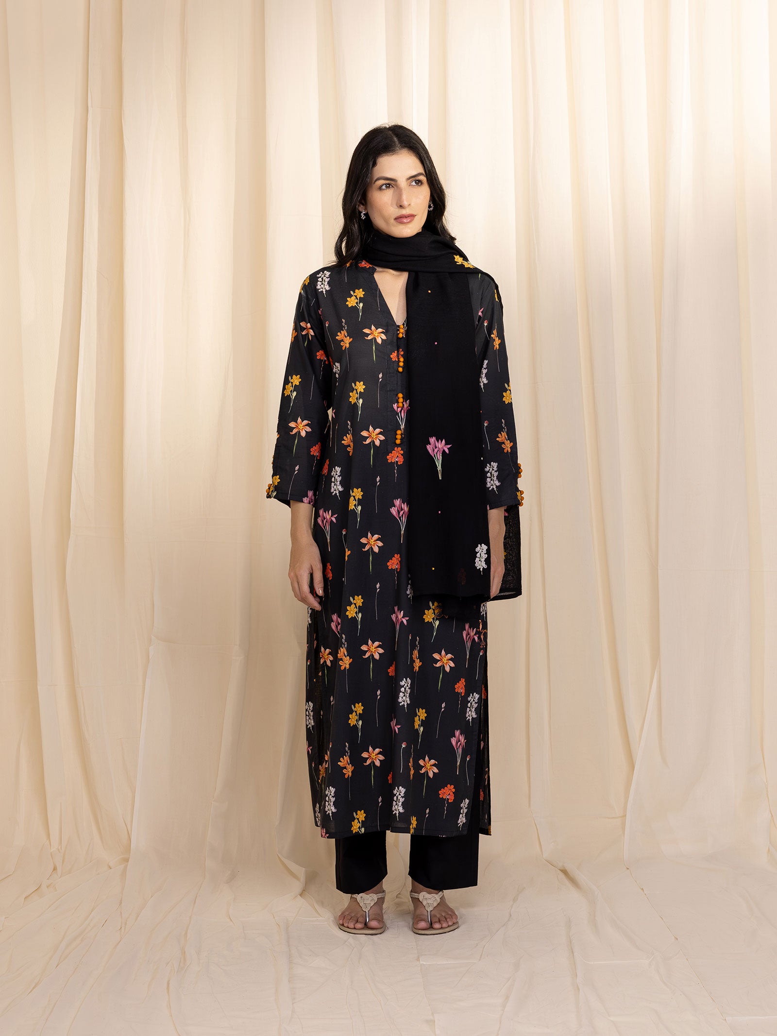 Flowers And More Cotton Kurta