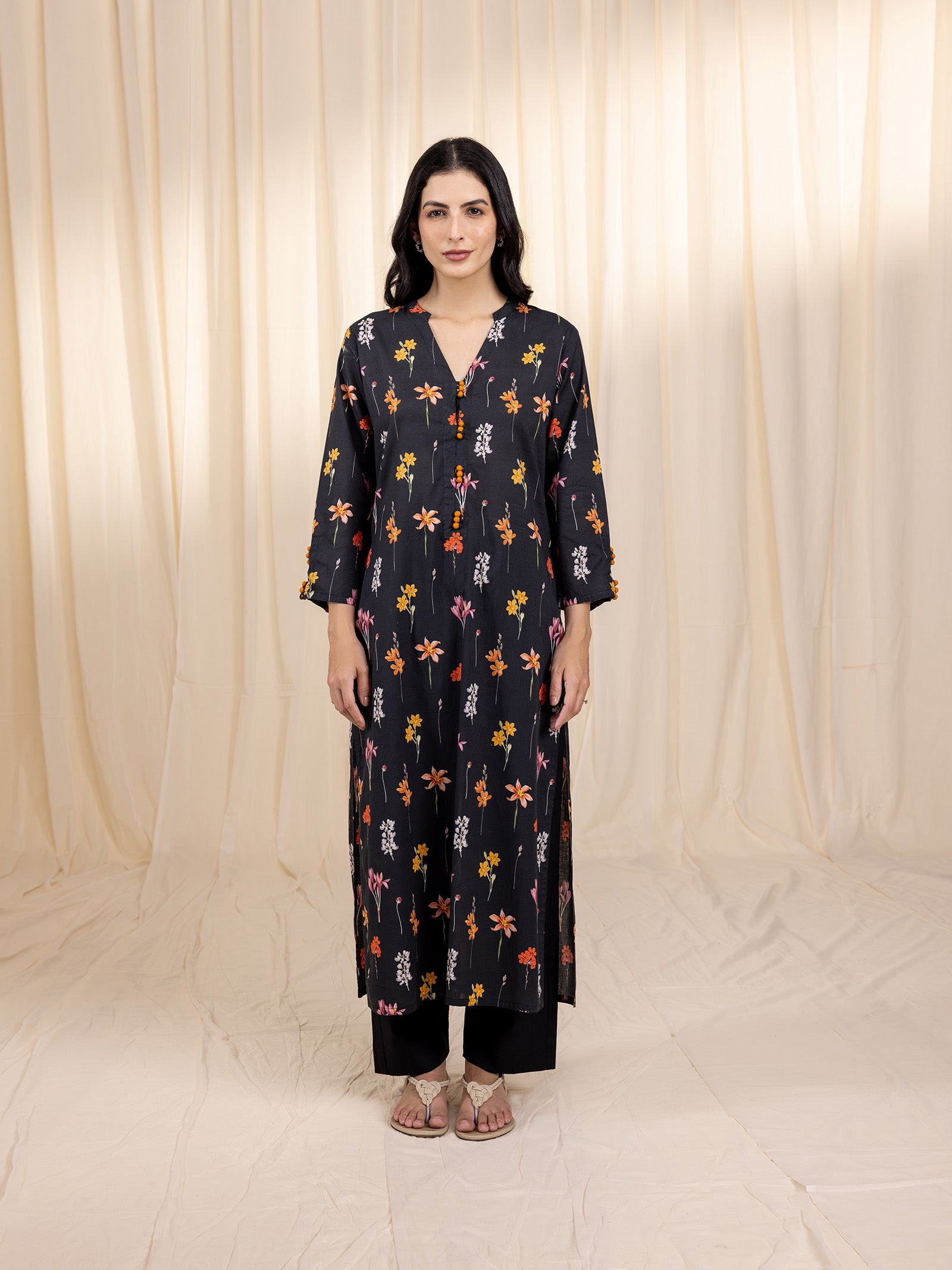 Flowers And More Cotton Kurta