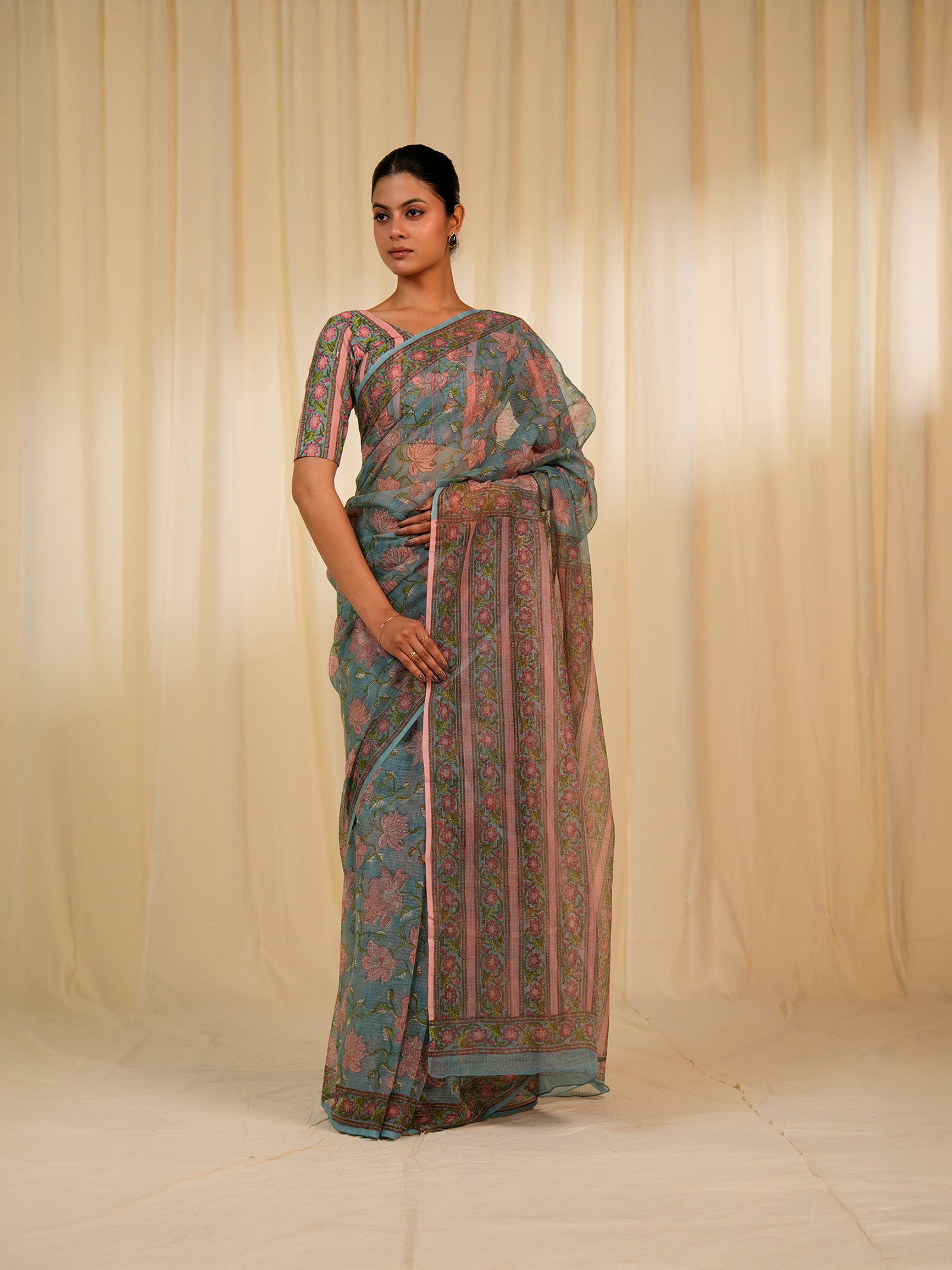 Foothills Flowers Kota Saree