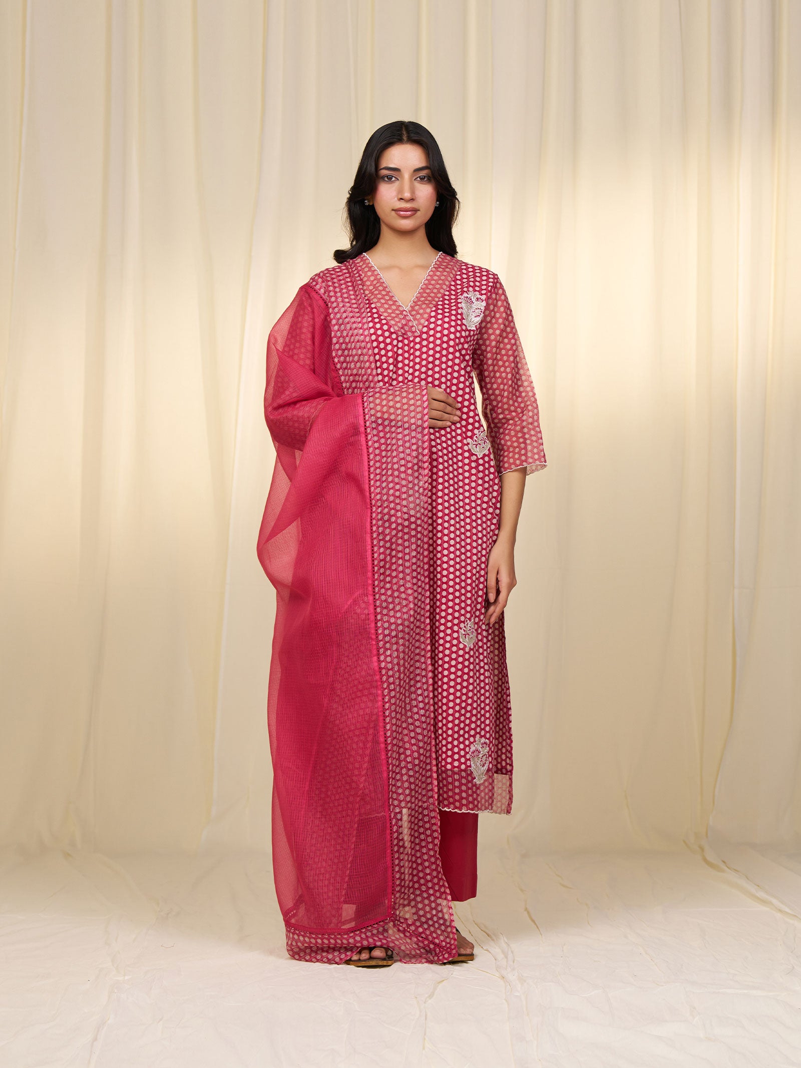 Gol Gulabi Cotton Kurta