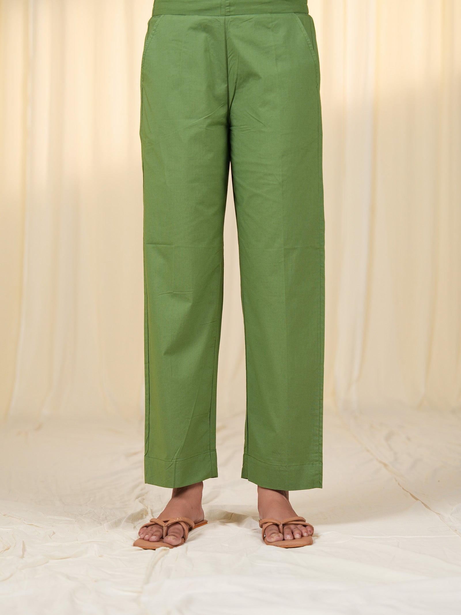 Grove Cotton Straight Pants