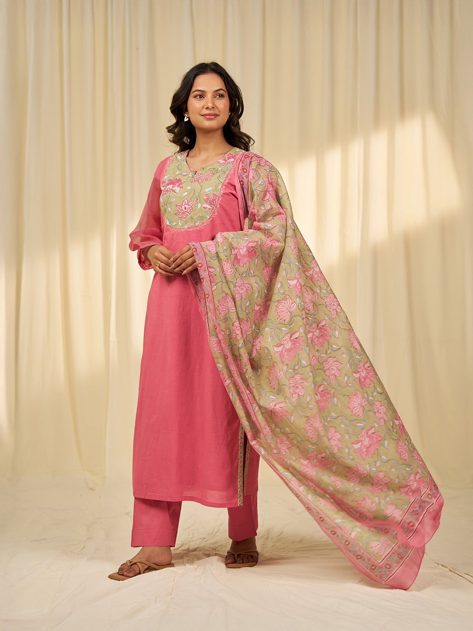 Gulabo Chanderi Dupatta