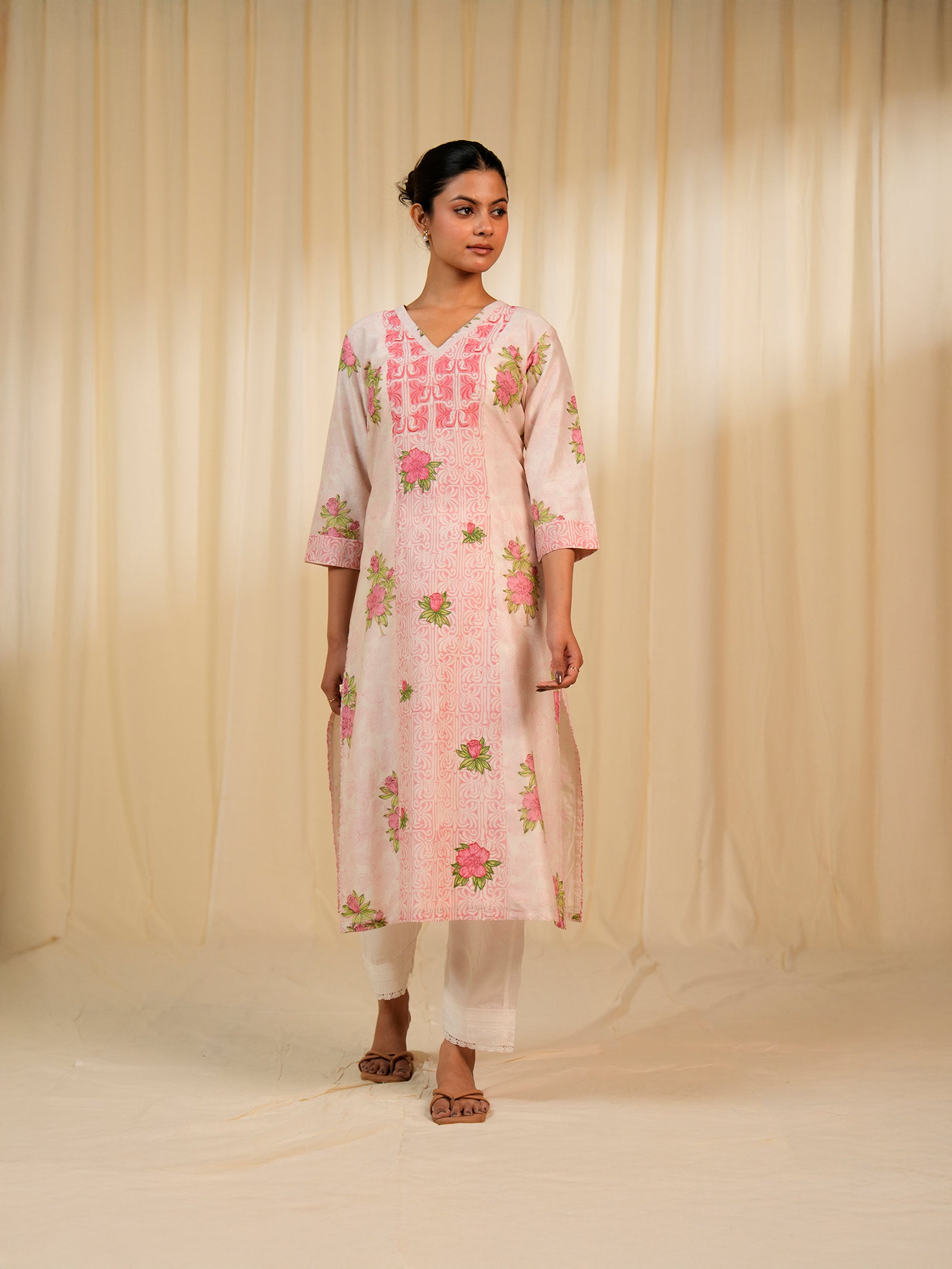 Gulnaz Chanderi Kurta