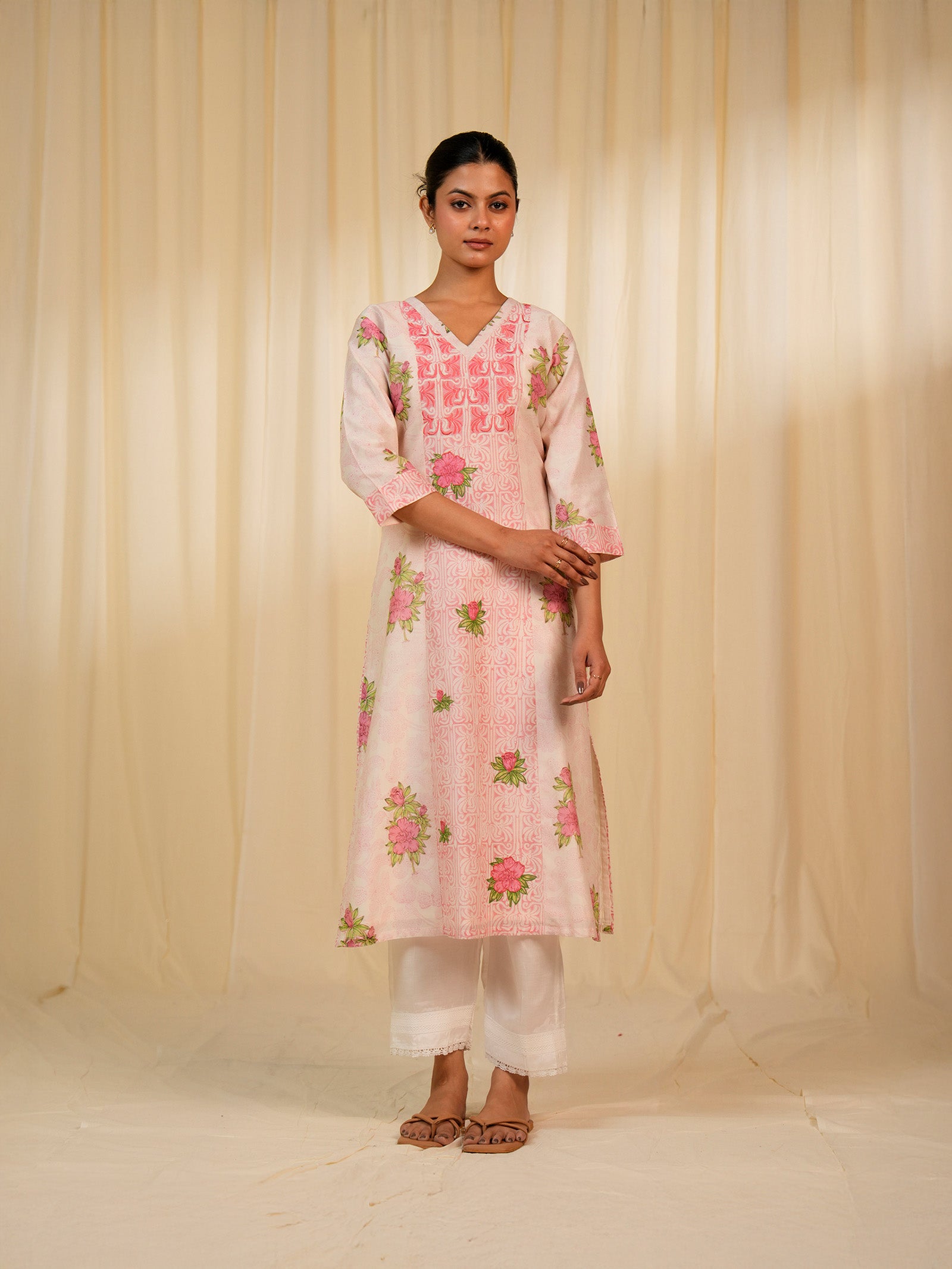 Gulnaz Chanderi Kurta