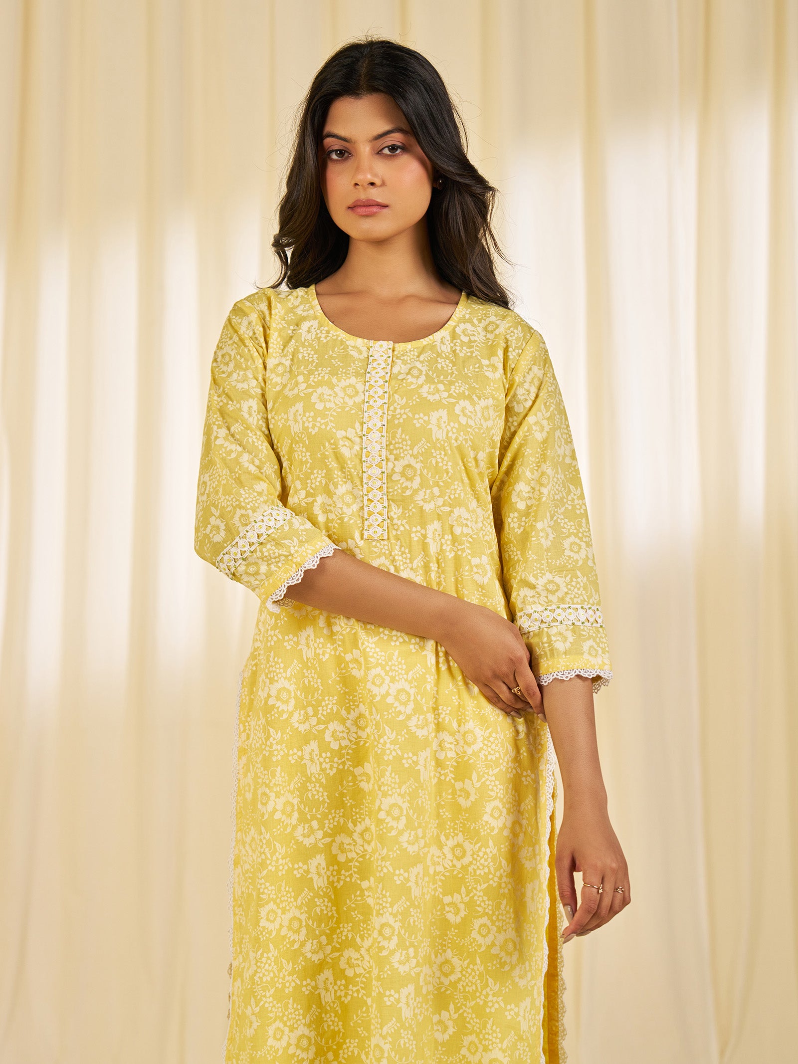 Haldi Cotton Kurta