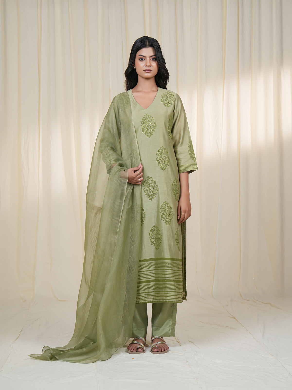 Harbour Hush Chanderi Kurta