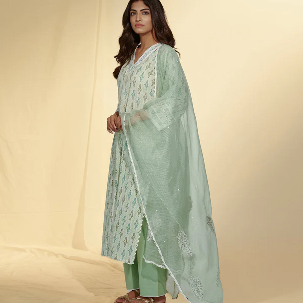 Mint Dupatta