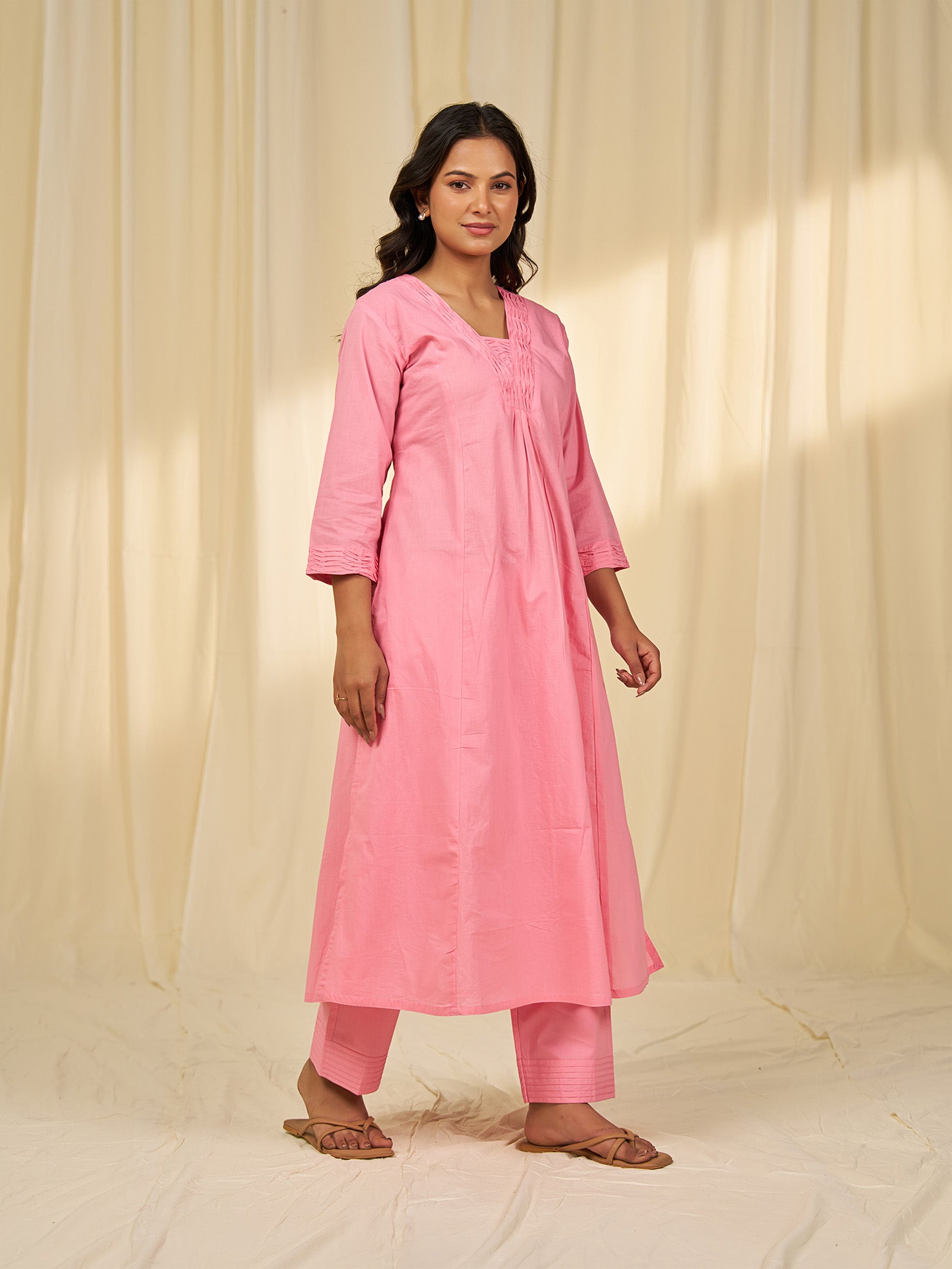 Hydrangea Cotton Kurta