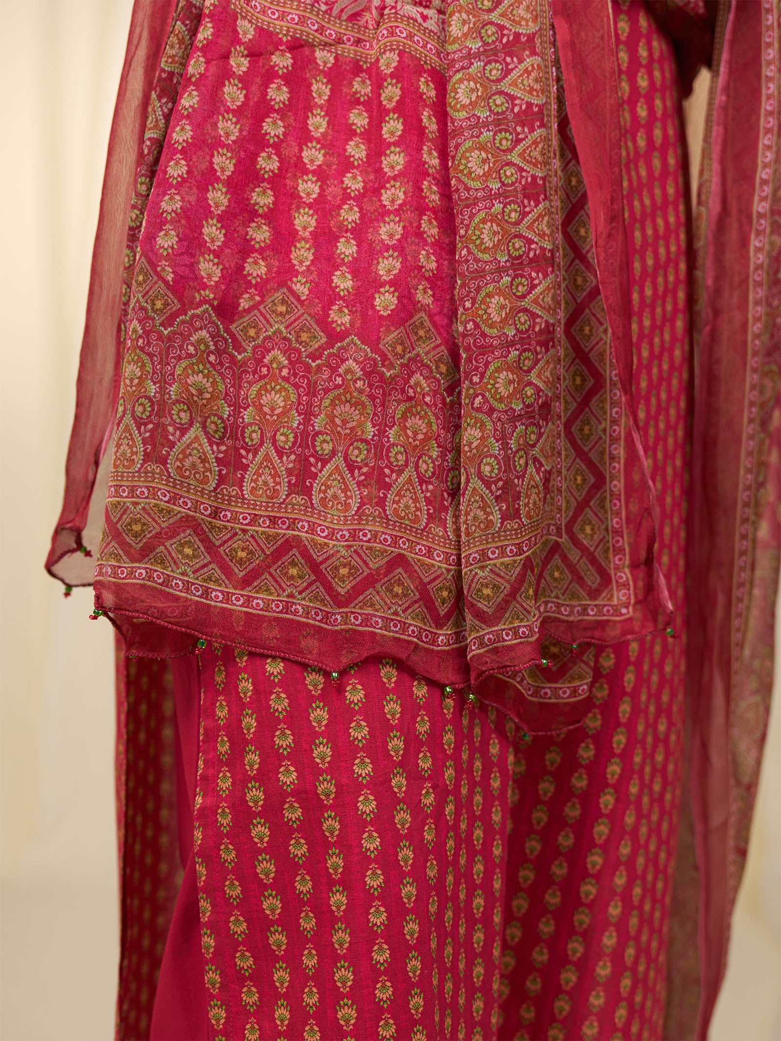 Indian Chintz Sherry Chiffon Dupatta