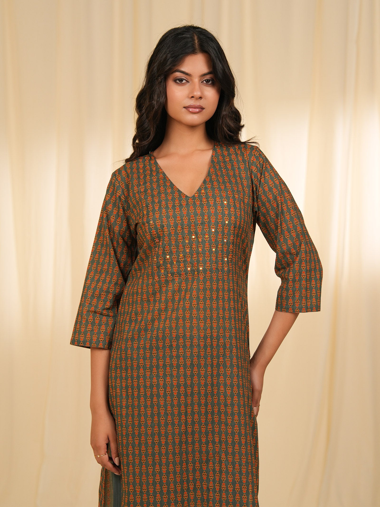 Indian Chintz Tarnish Cotton Kurta