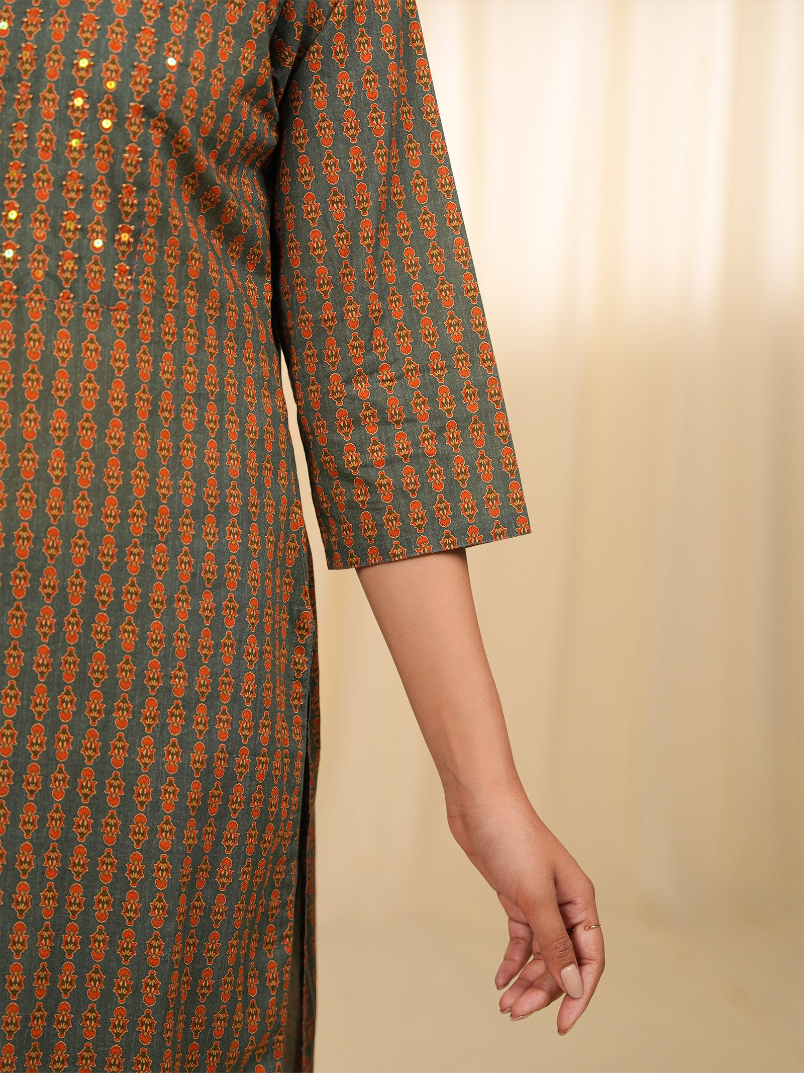 Indian Chintz Tarnish Cotton Kurta