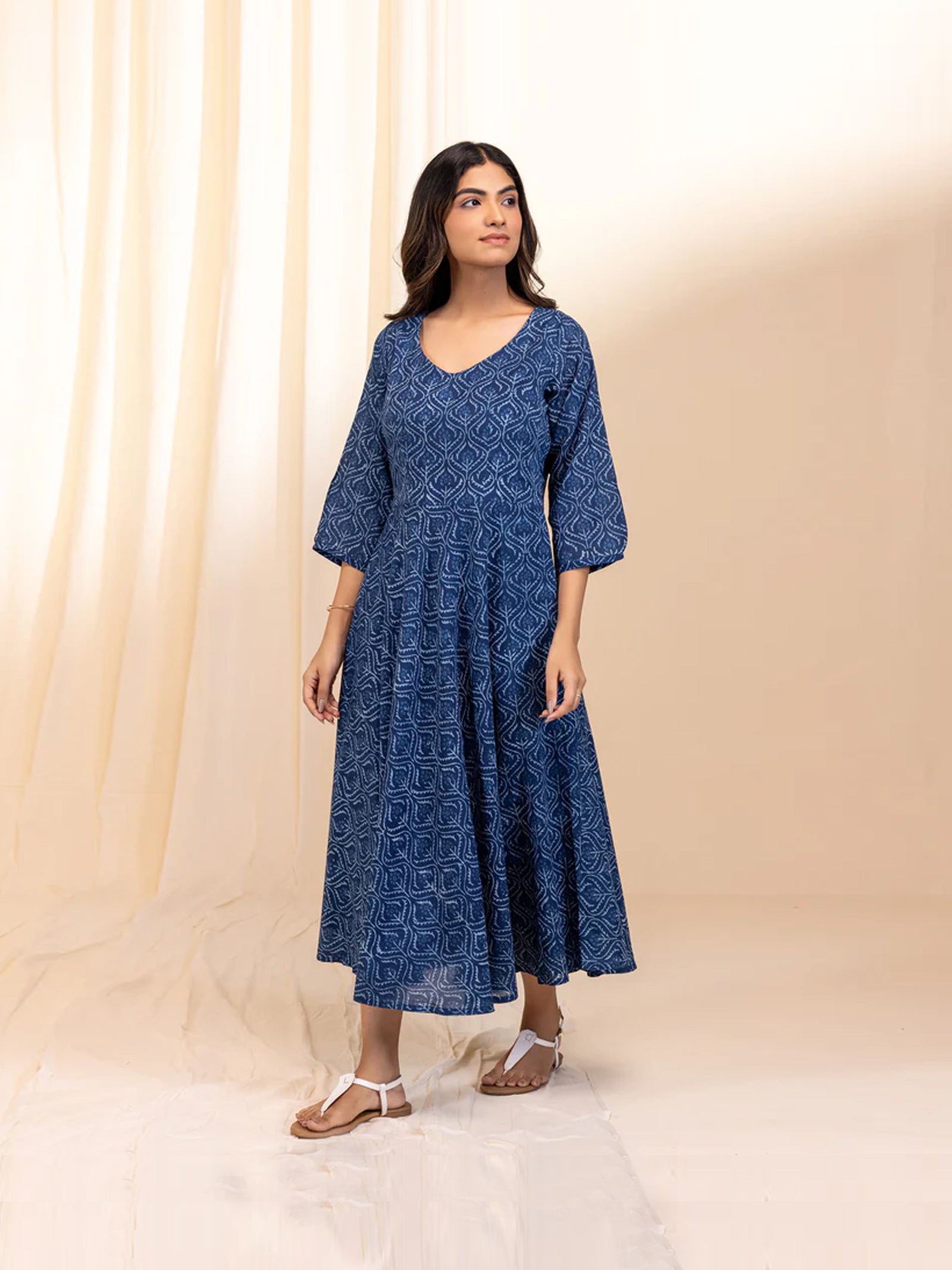 Indigo Ace Voile Dress