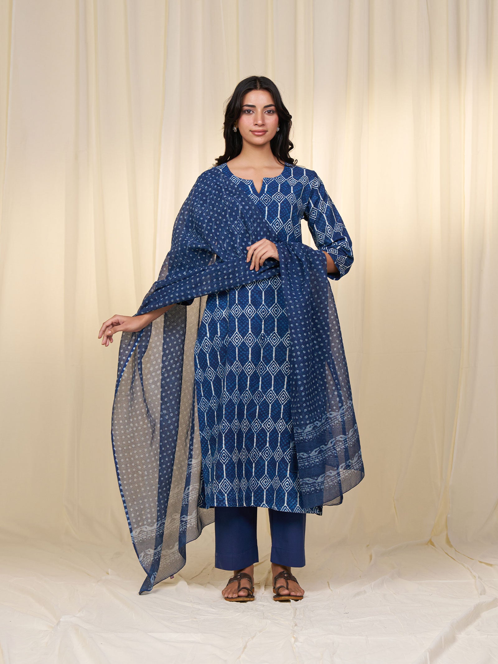 Indigo Twill Kurta