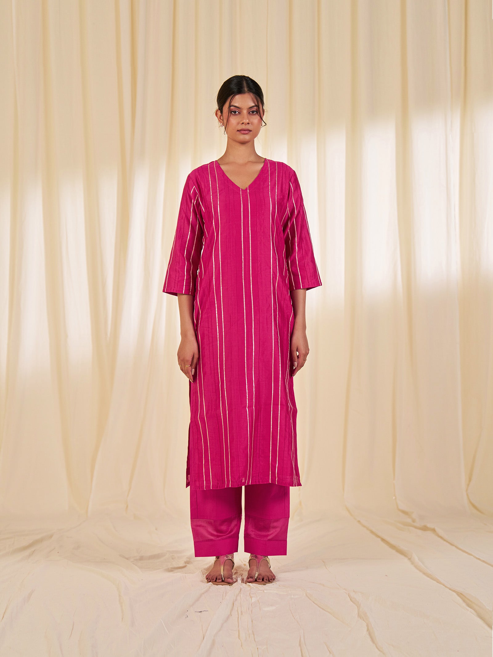J Range Chanderi Kurta