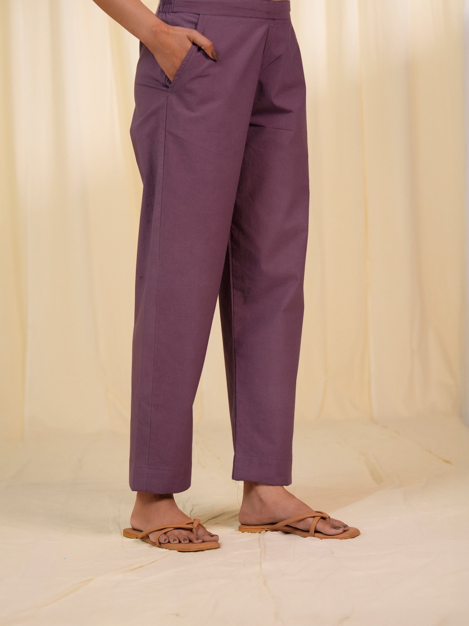Jamun Cotton Straight Pants