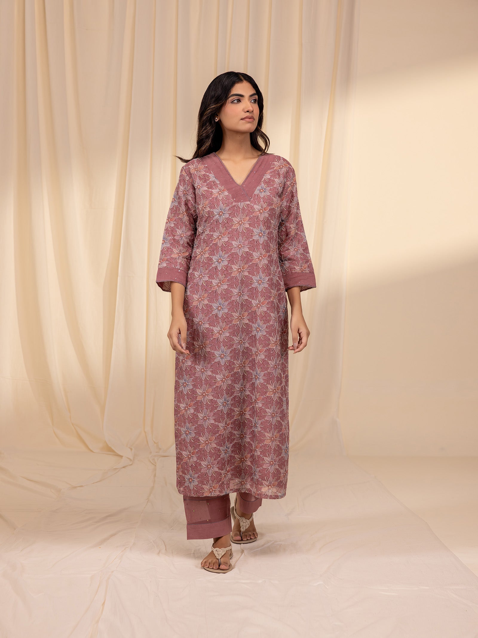 Jellyfish Chanderi Kurta