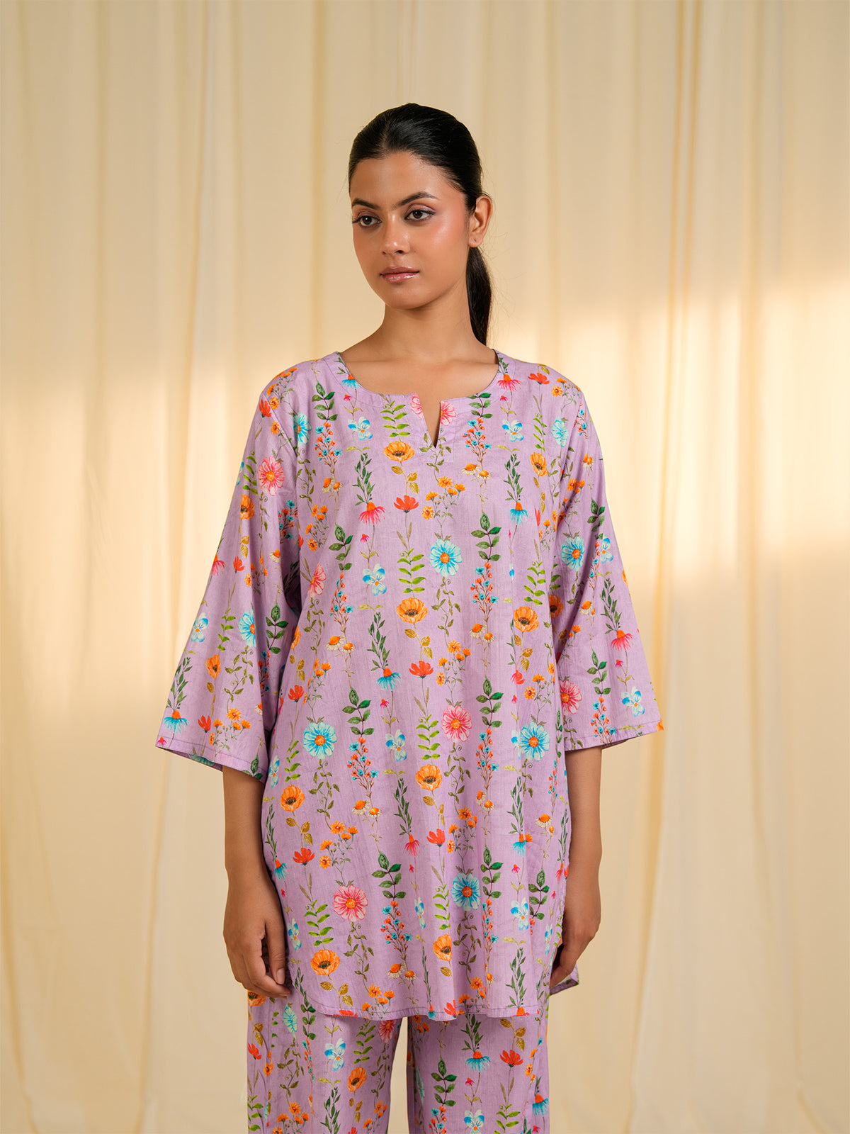 June Garden Cotton Night Suit