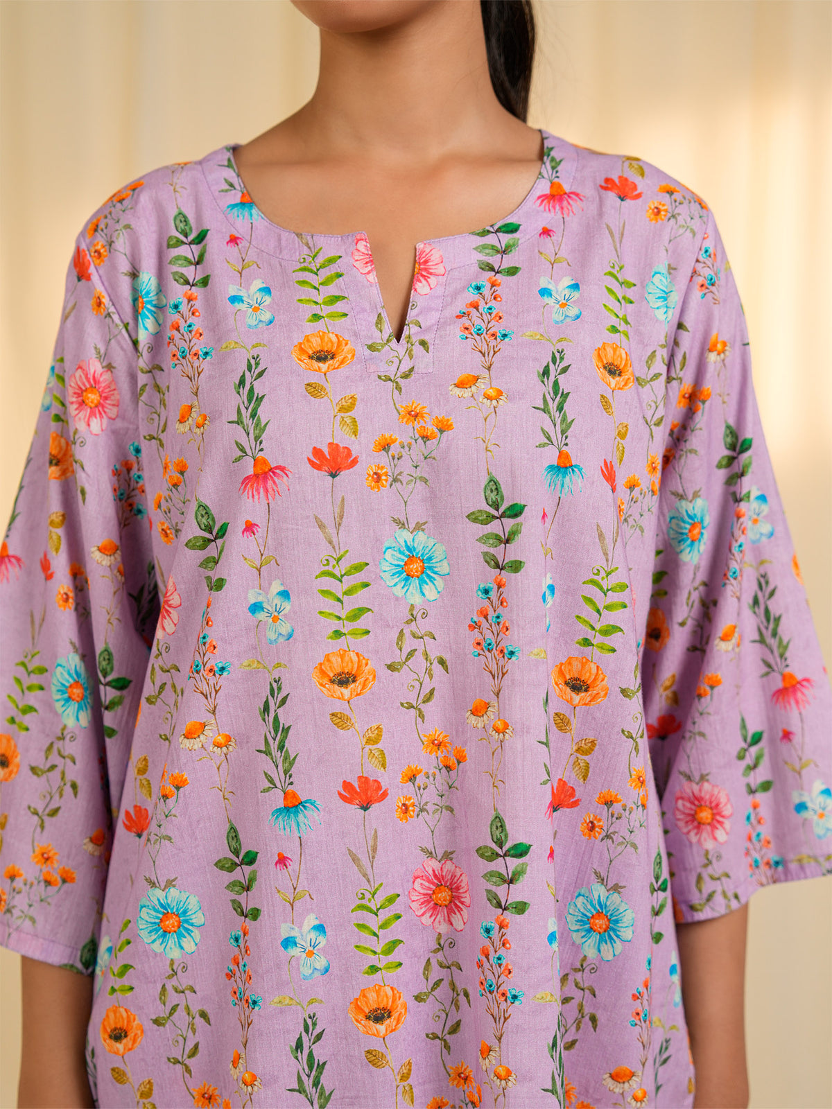June Garden Cotton Night Suit