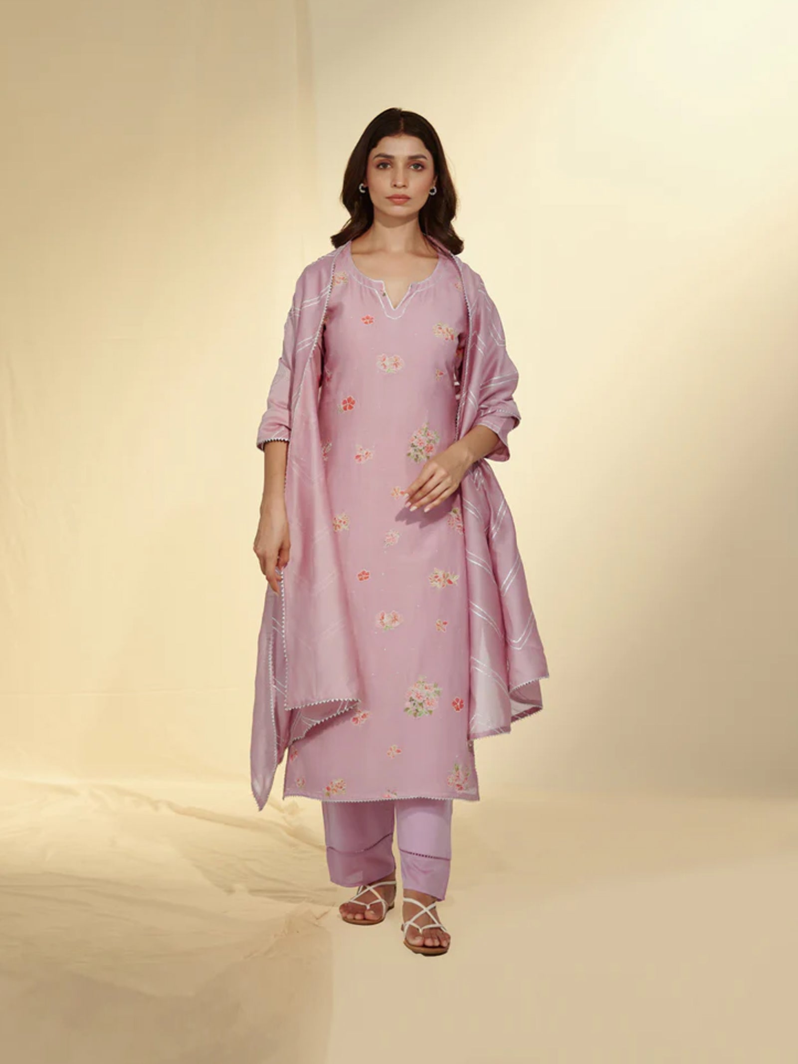 Just Mauve Chanderi Dupatta