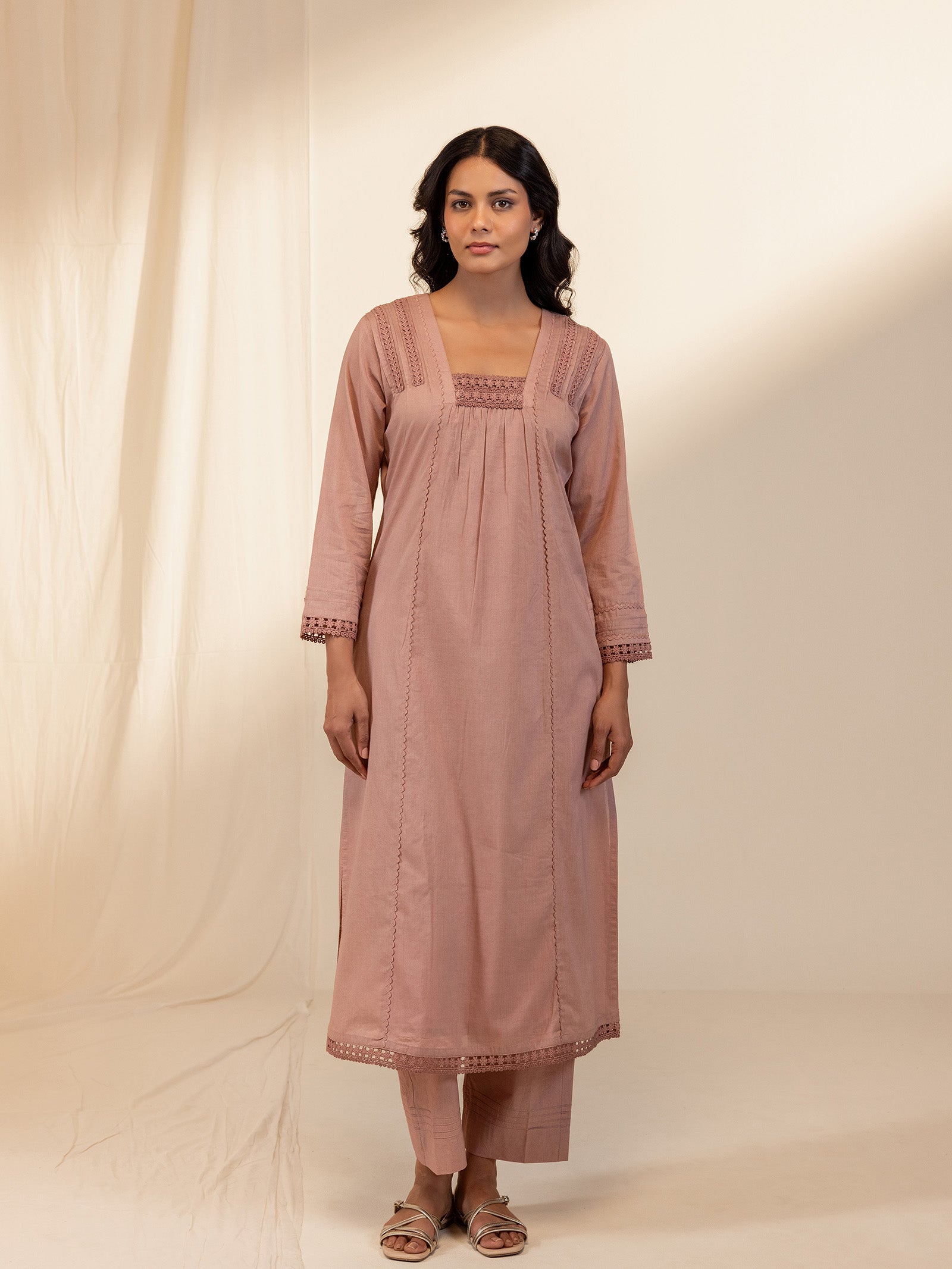 Bold And Beautiful Voile Kurta - (Plain)