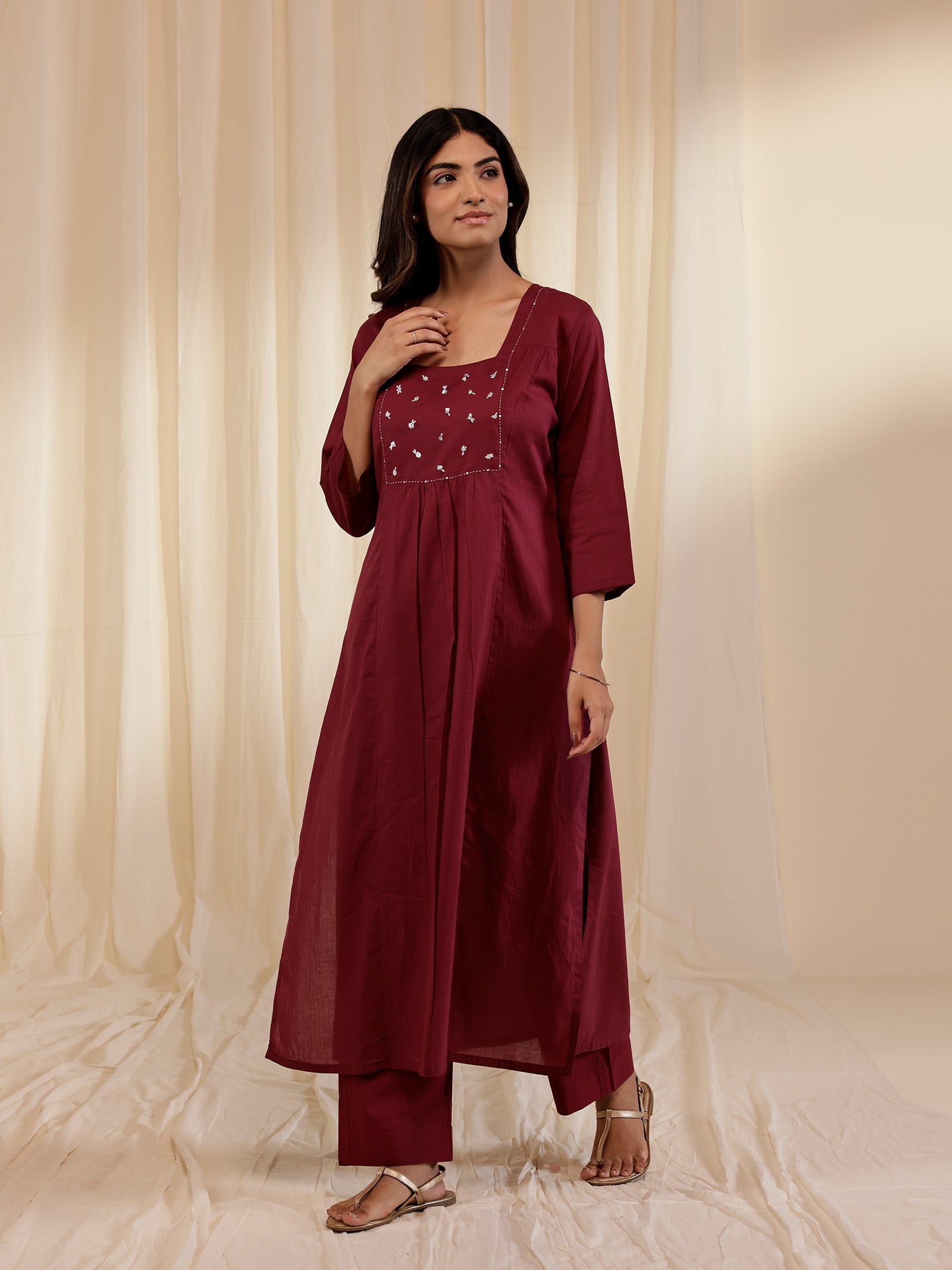 Gulbahar Voile Kurta
