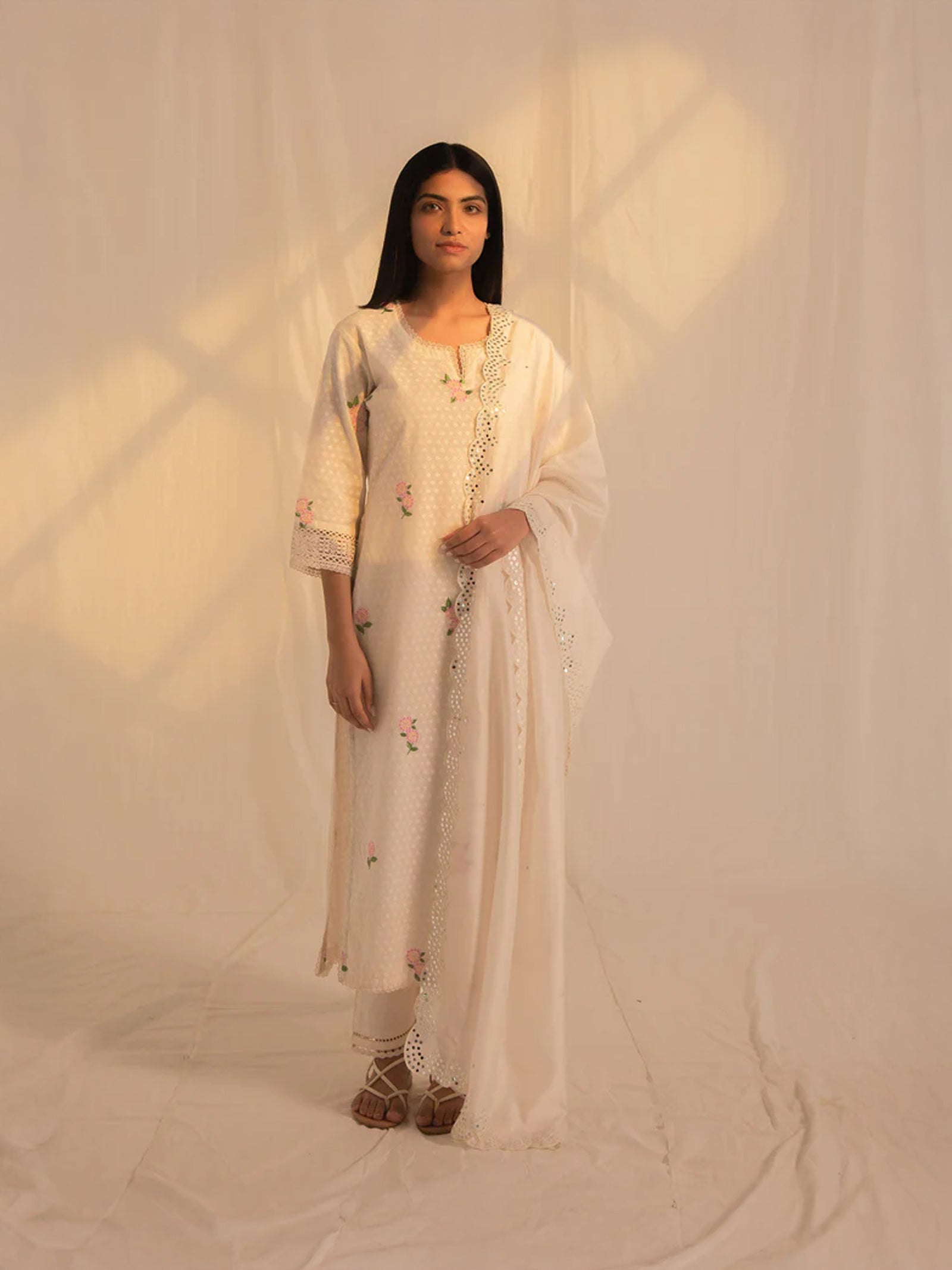 Lantana Chanderi Kurta