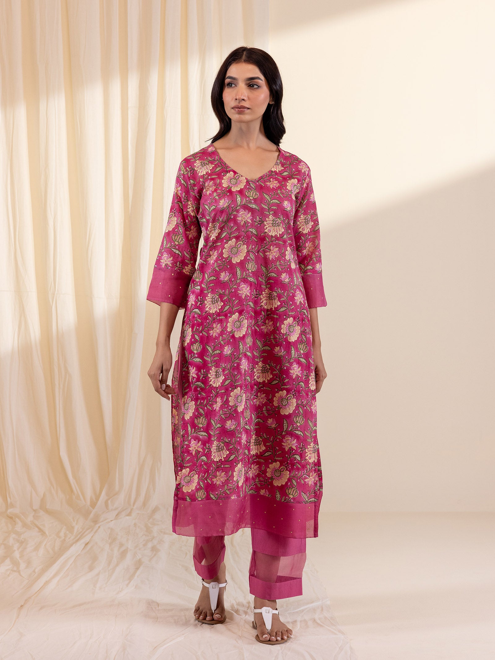 Pink Poison Voile Kurta