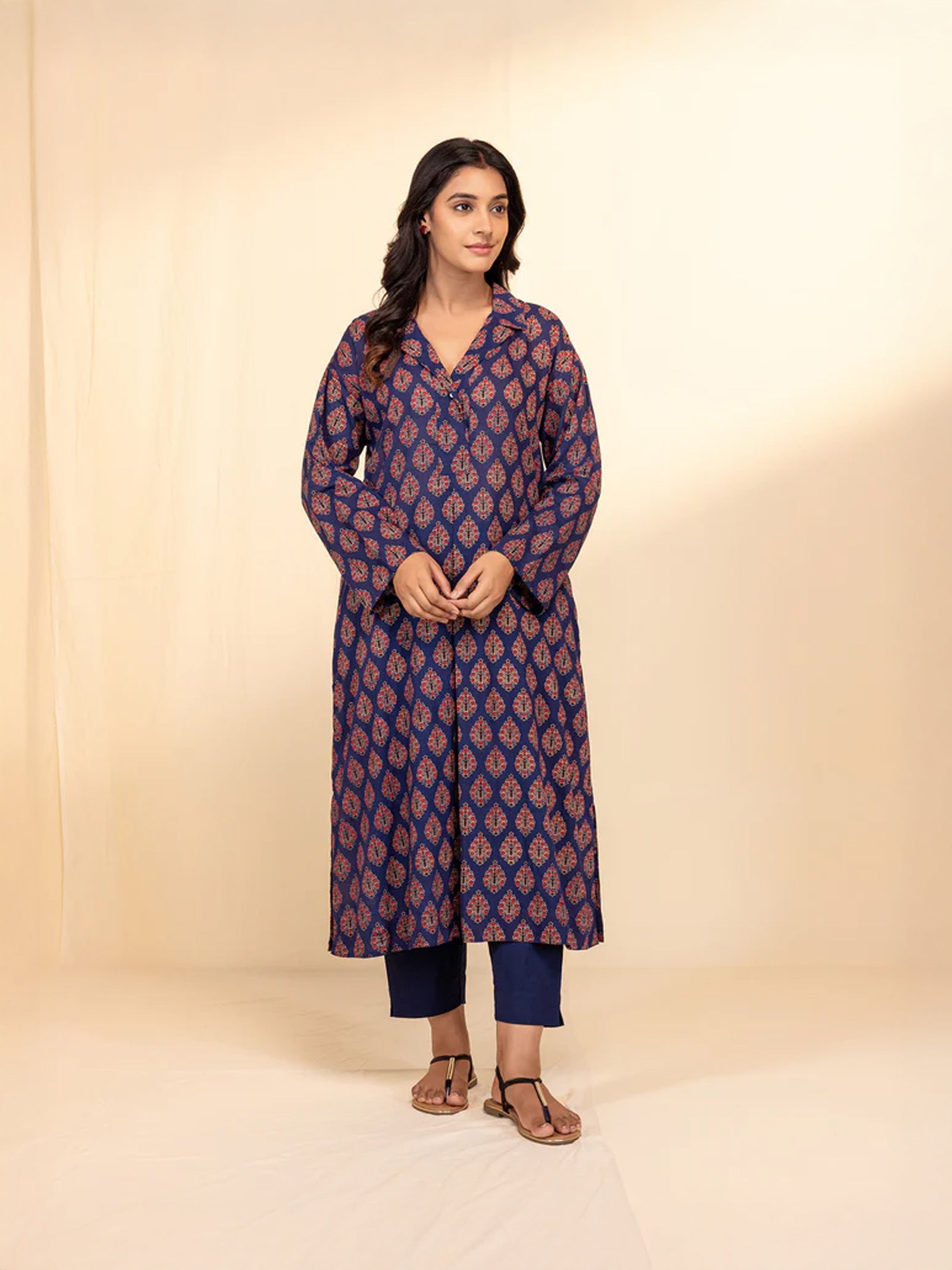 Cherry Dusk Cotton Kurta